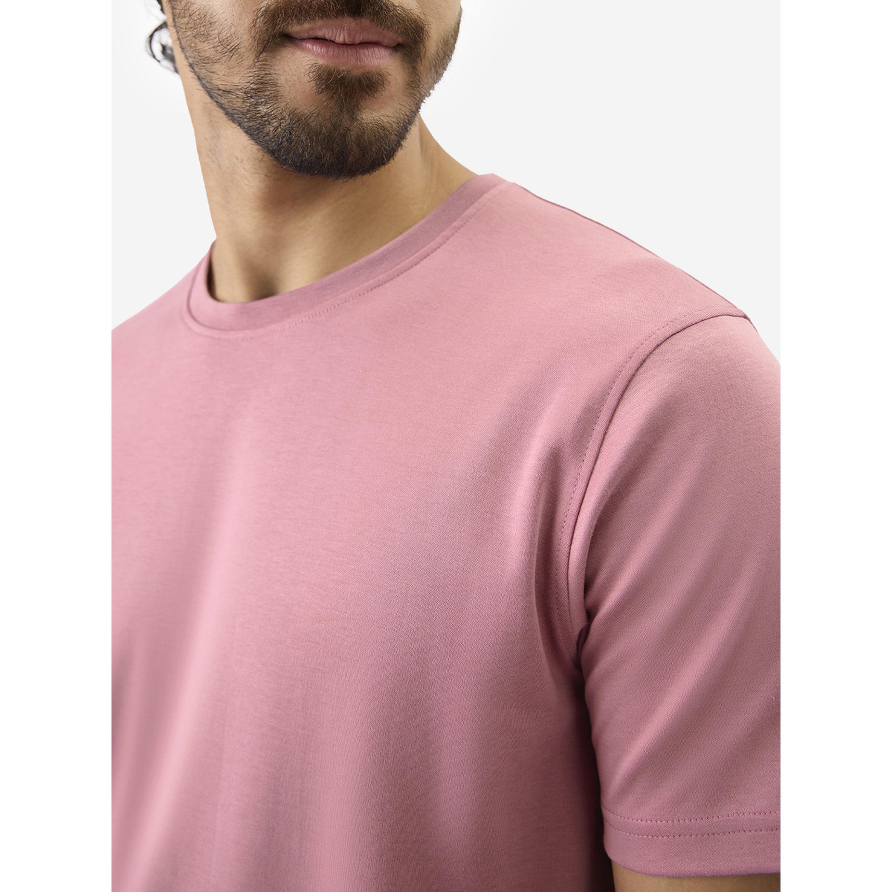 The Souled Store X Styli Pink Round Neck Supima Cotton T-Shirt-men-clothing-tshirtsandpolos-tshirts-image-5