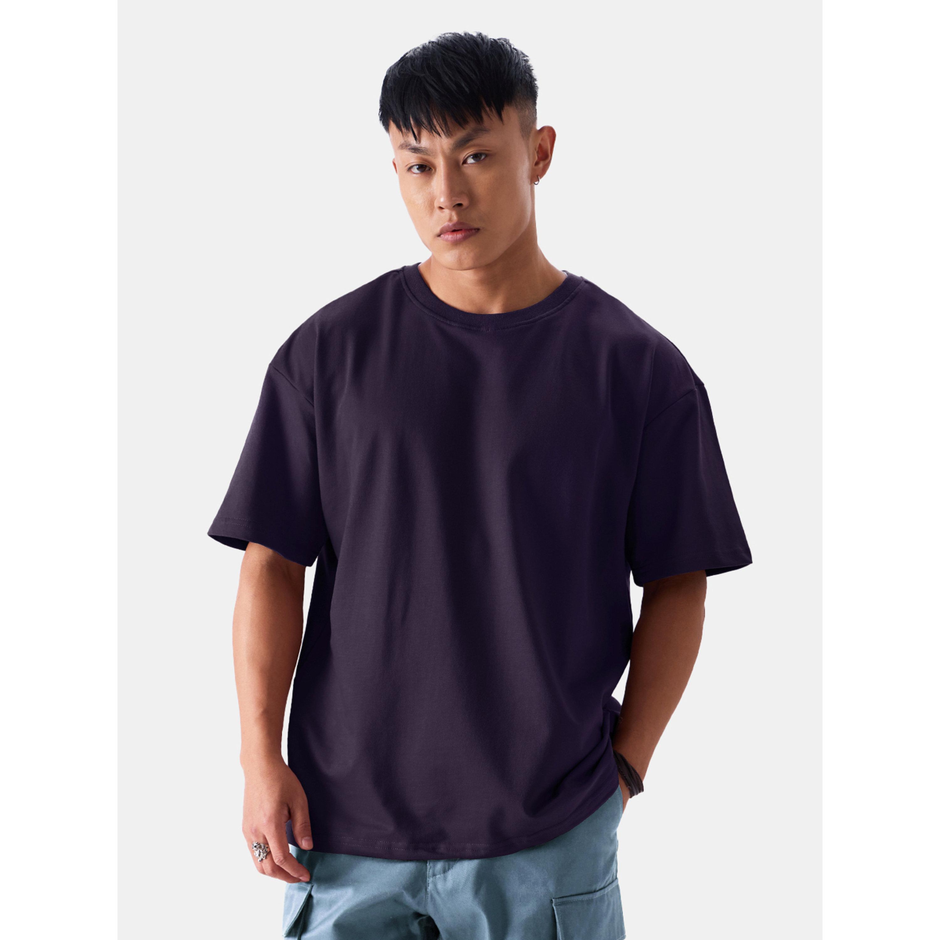 تيشيرت قطن بقصة واسعة-men-clothing-tshirtsandpolos-tshirts-image-1
