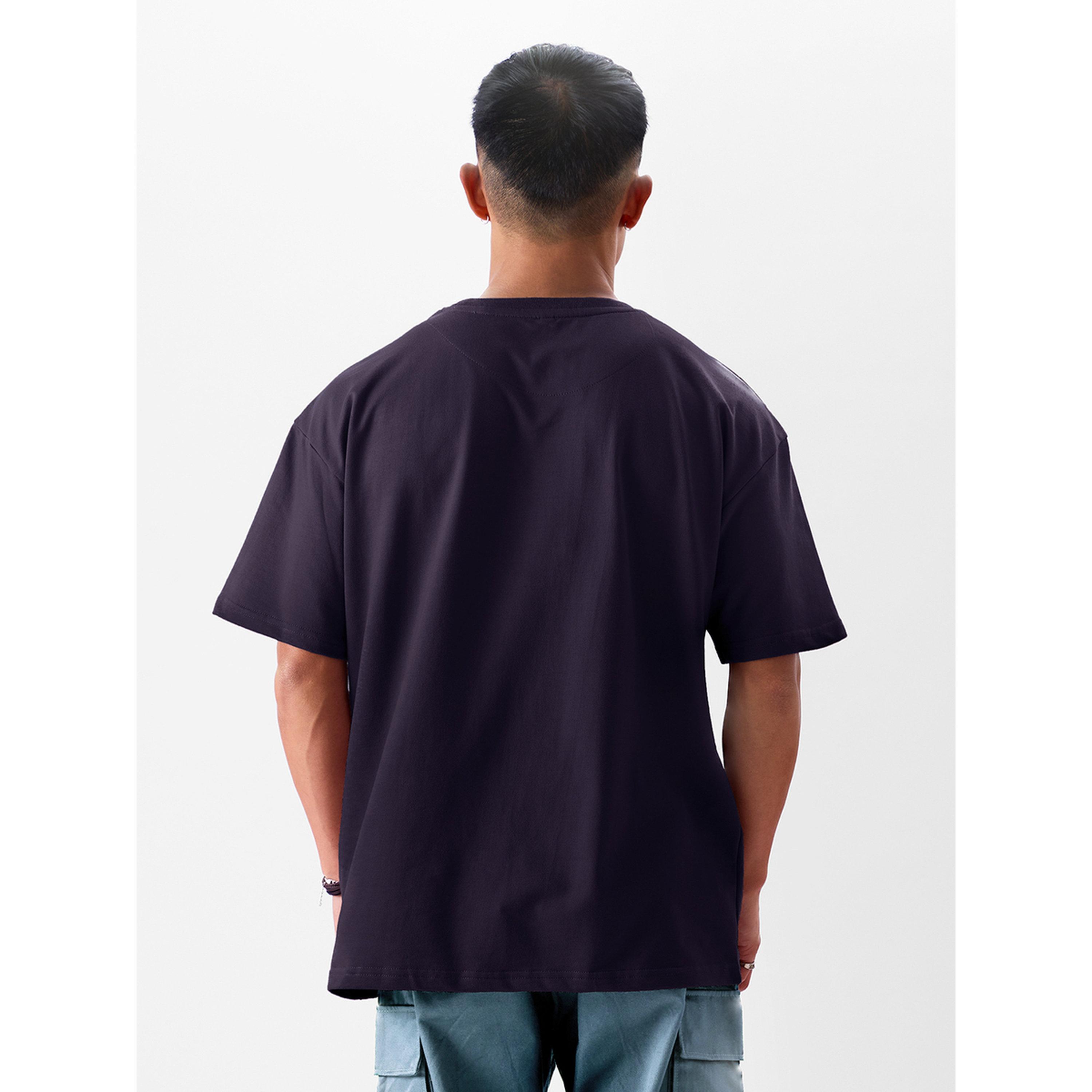 The Souled Store X Styli Purple Oversized Cotton T-Shirt-men-clothing-tshirtsandpolos-tshirts-image-3