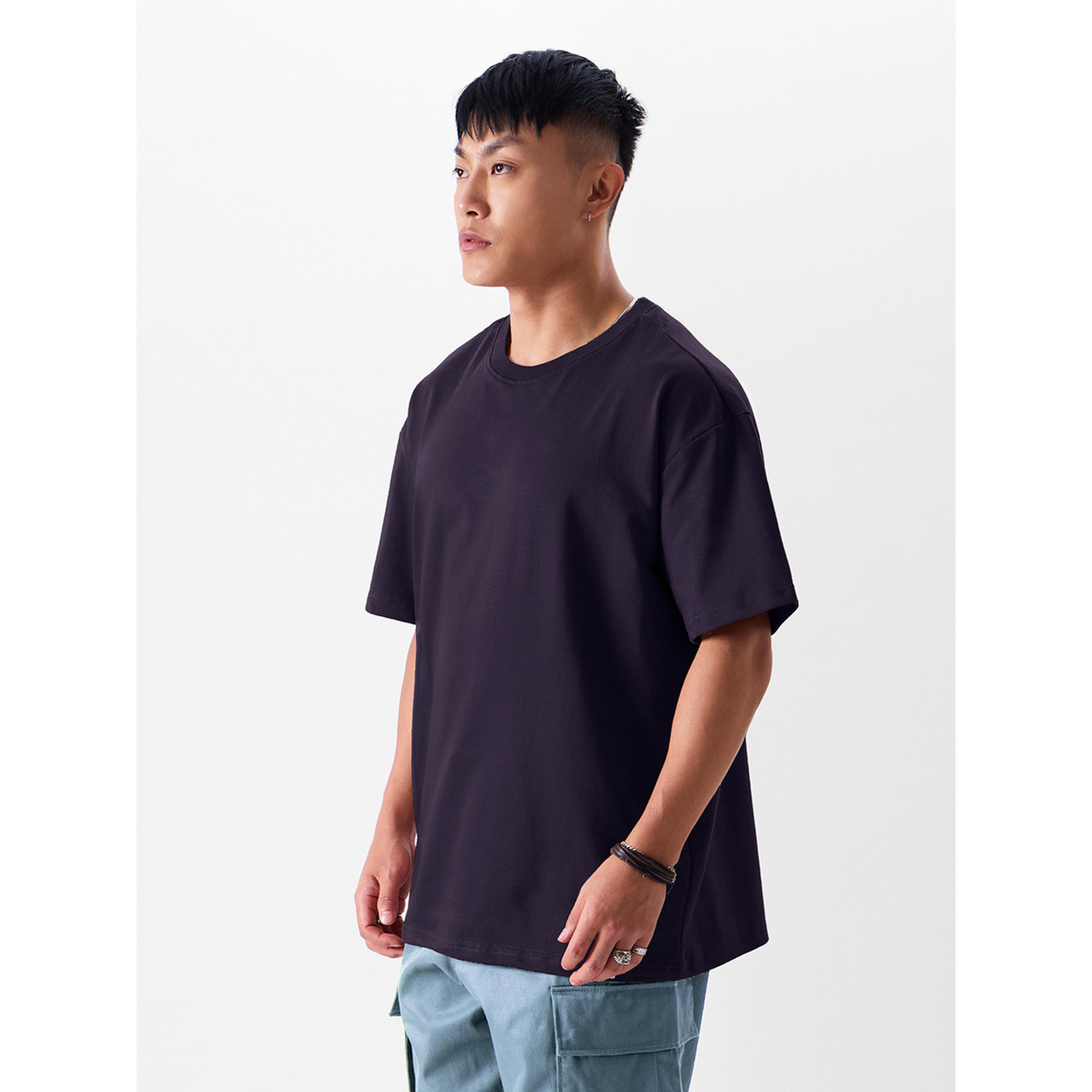 The Souled Store X Styli Purple Oversized Cotton T-Shirt-men-clothing-tshirtsandpolos-tshirts-image-4
