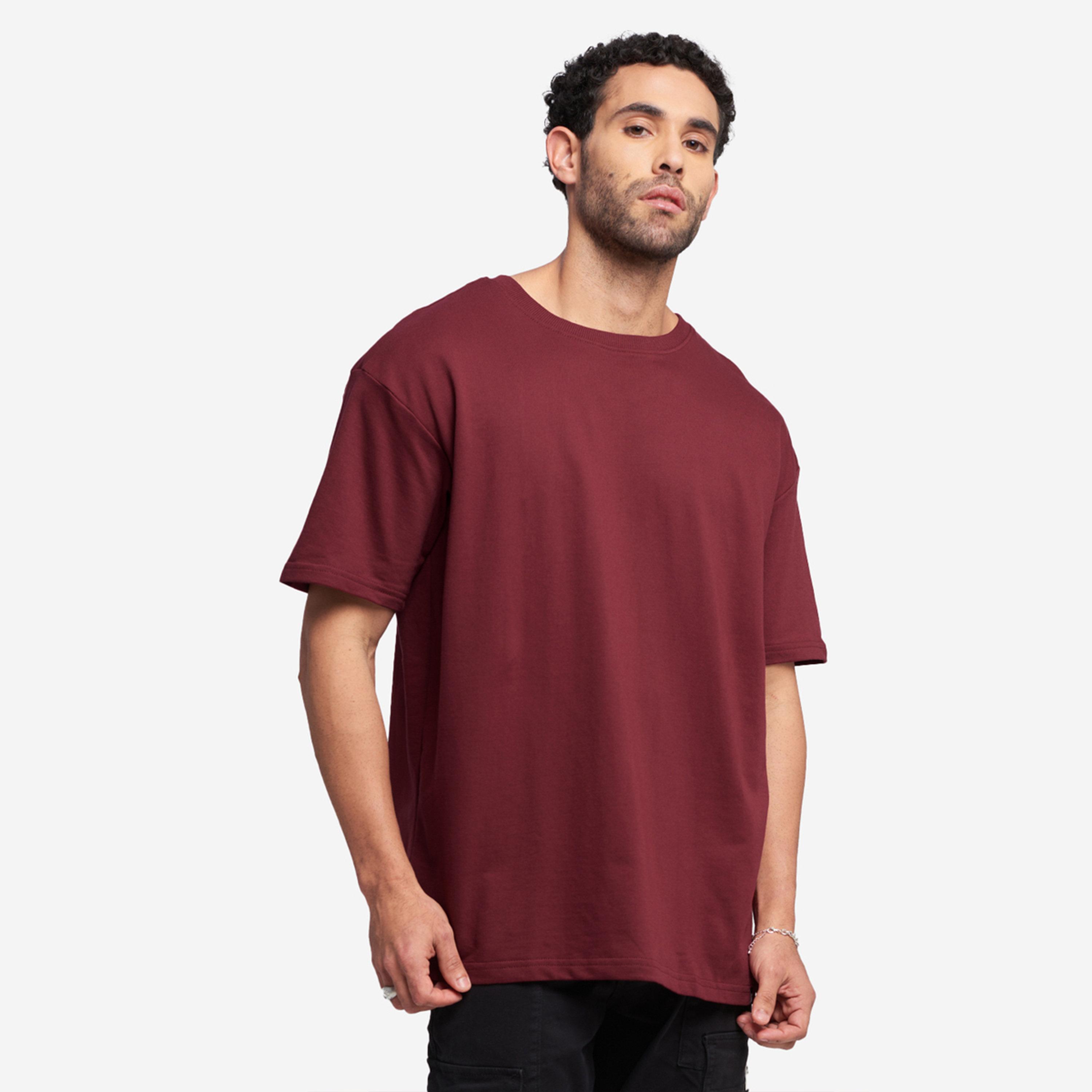 تيشيرت قطن بقصة واسعة-men-clothing-tshirtsandpolos-tshirts-image-1