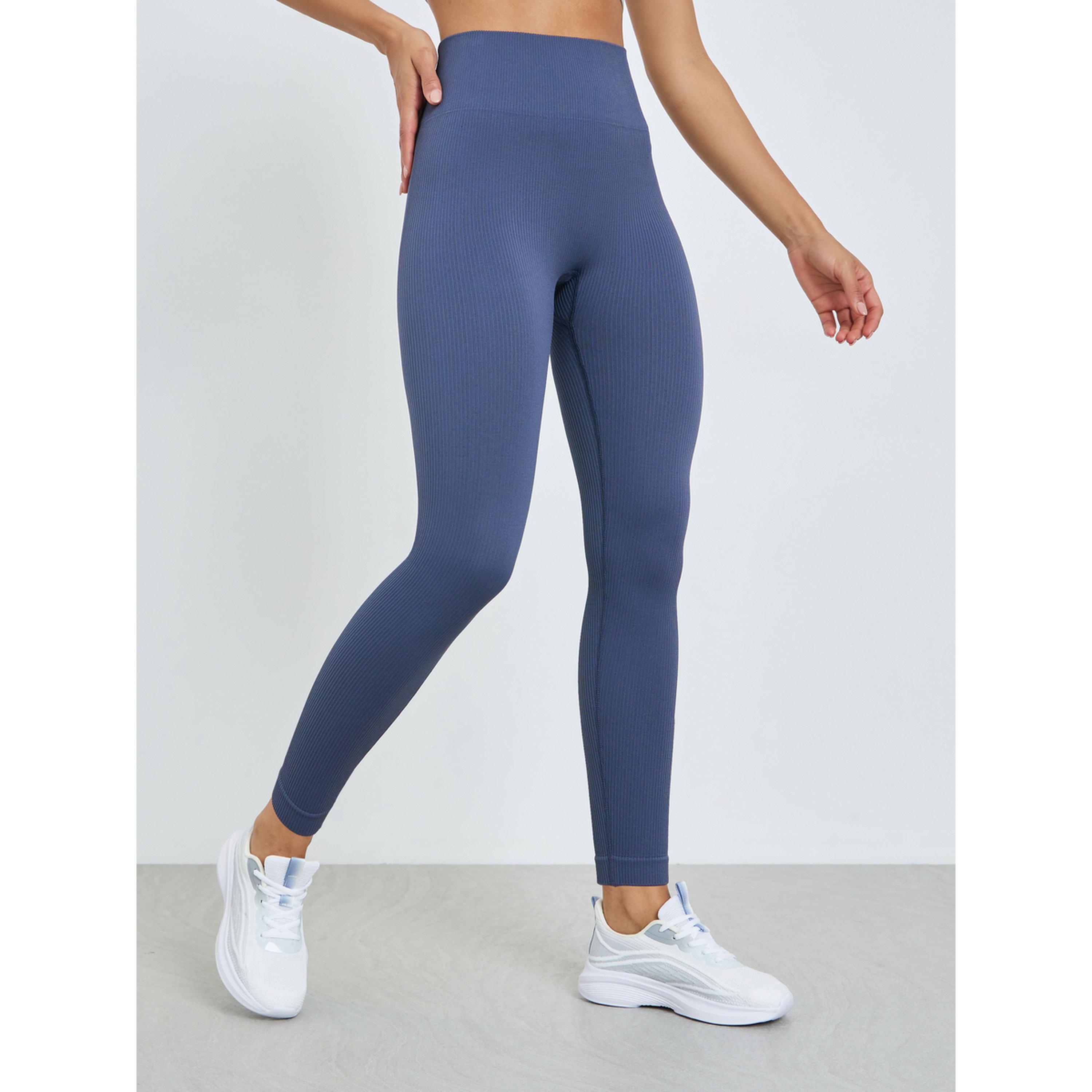 Styli Ribbed Textured Leggings-women-clothing-bottoms-leggings-image-1