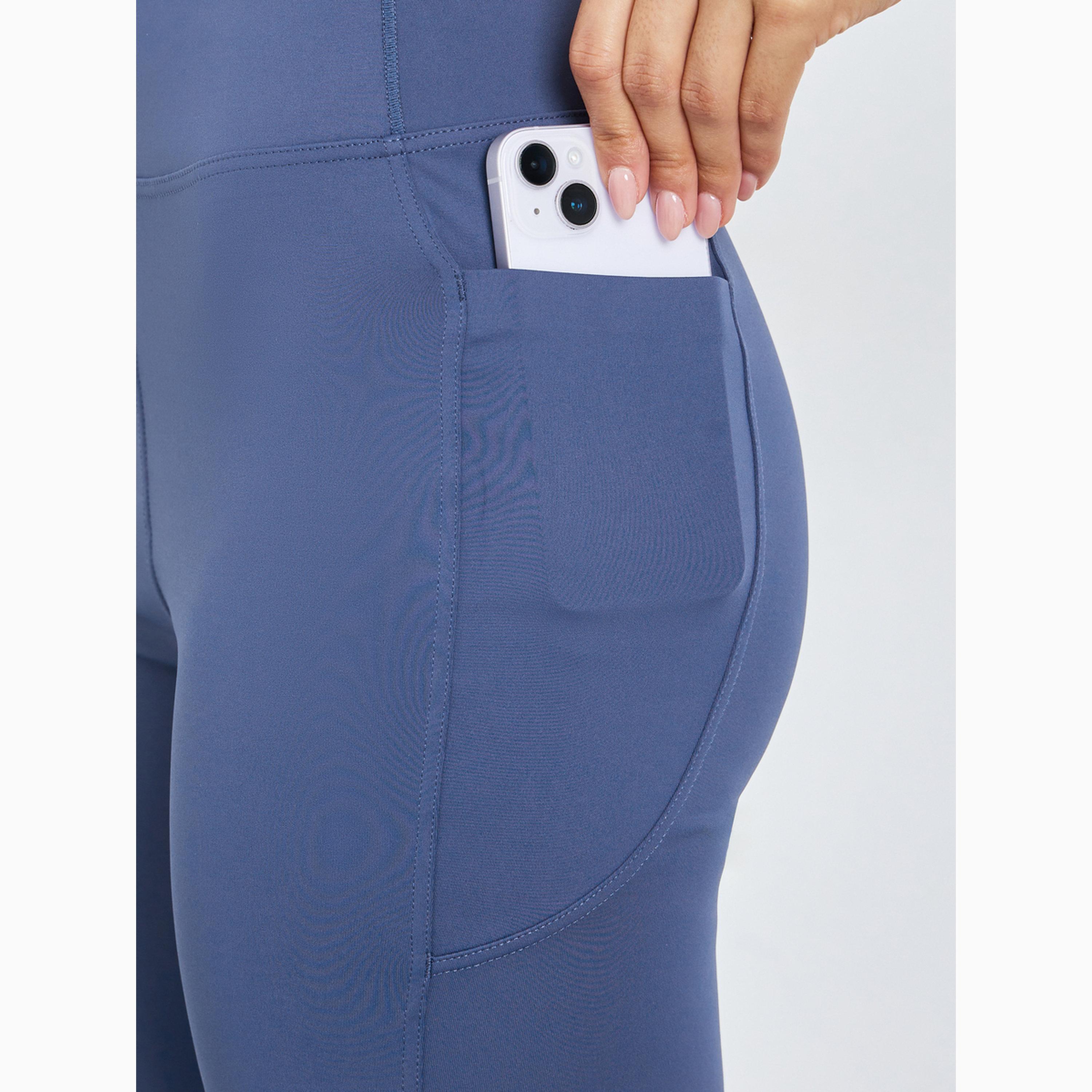 ليقنز بخصر عريض وجيب جانبي كحلي-women-clothing-sportswearandactivewear-bottoms-leggings-image-3