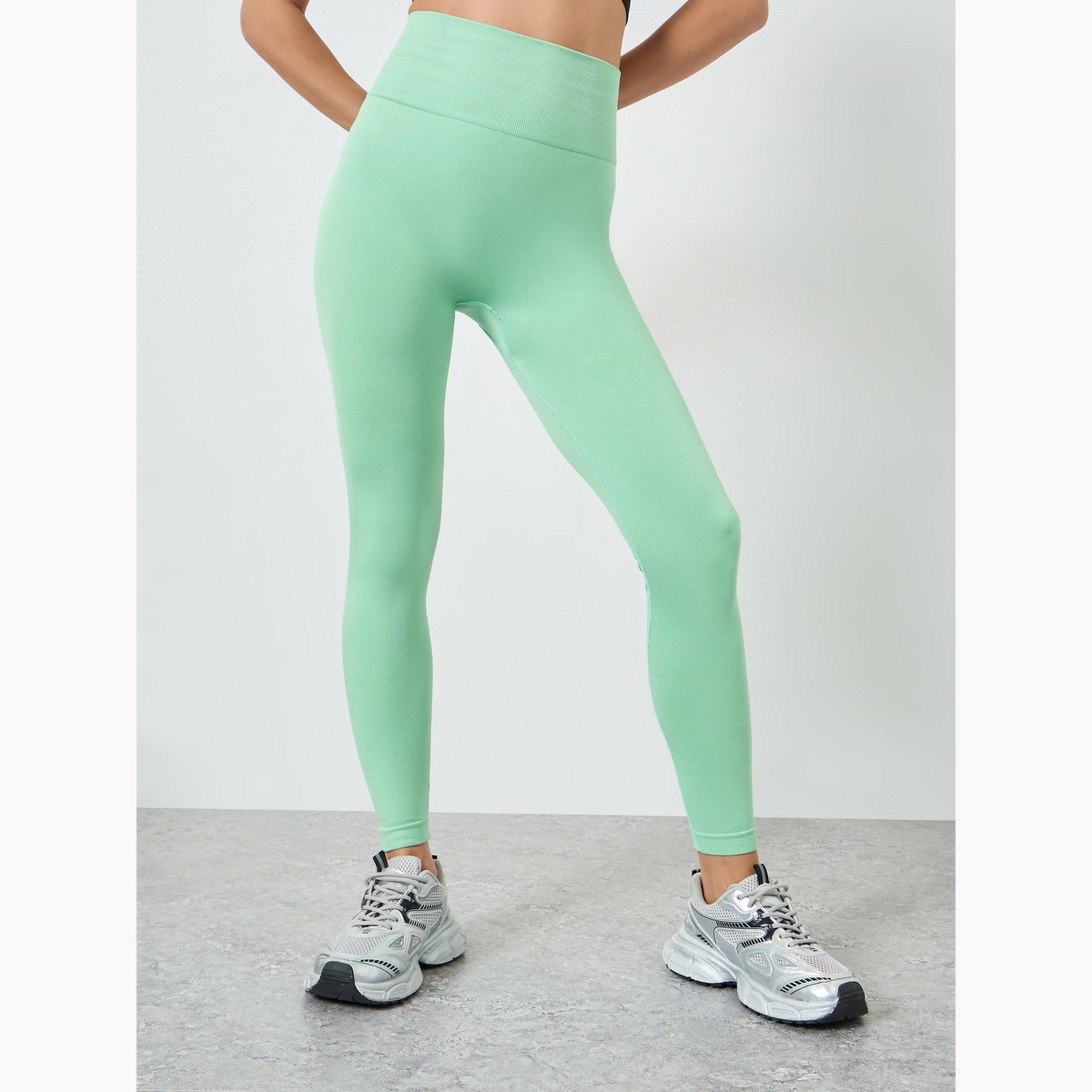 ليقنز بتأثير الكونتور مزين بزمّه في الخلف-women-clothing-bottoms-leggings-image-1