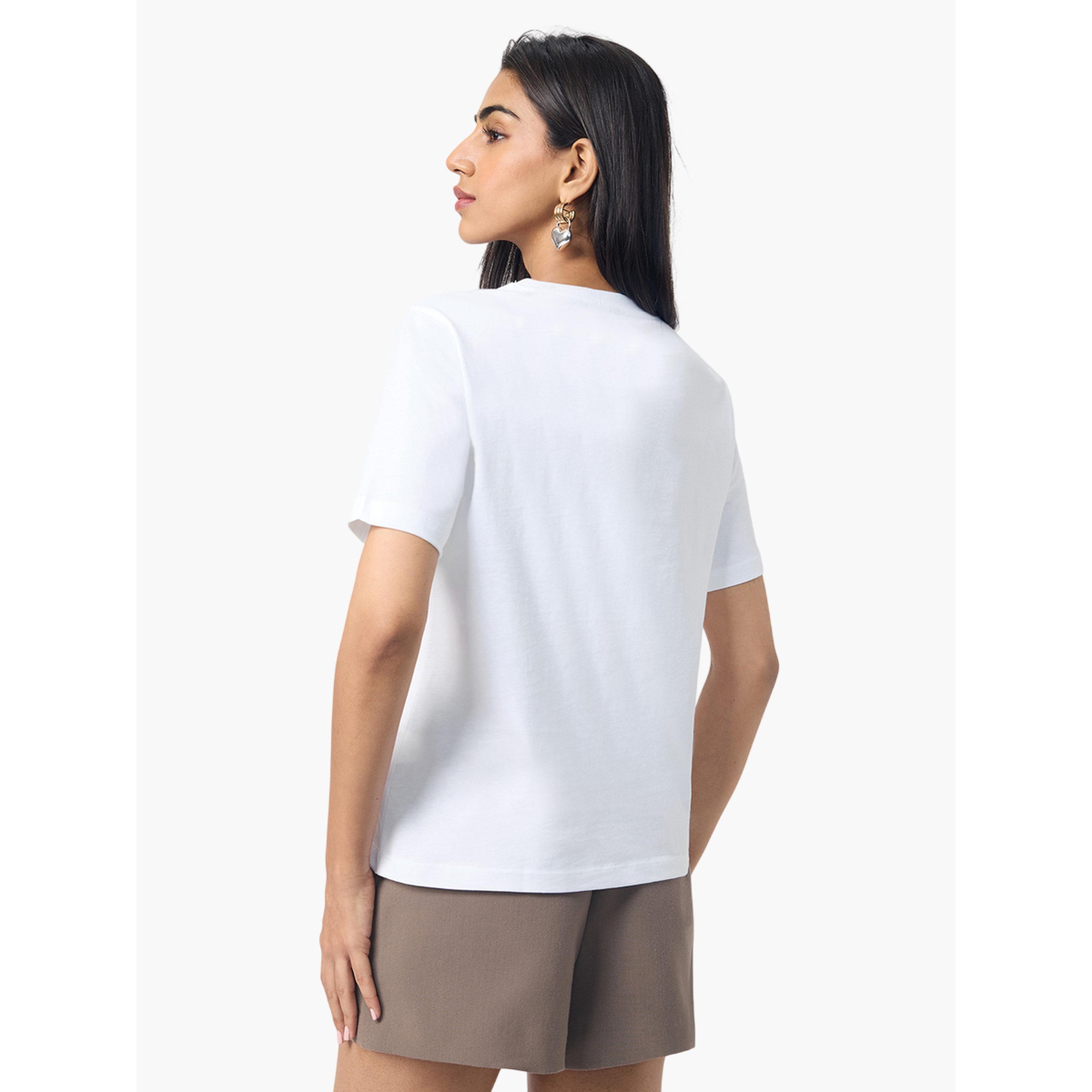 The Souled Store X Styli White Beach Vibe Relaxed Fit T-Shirt-women-clothing-tshirts-image-3