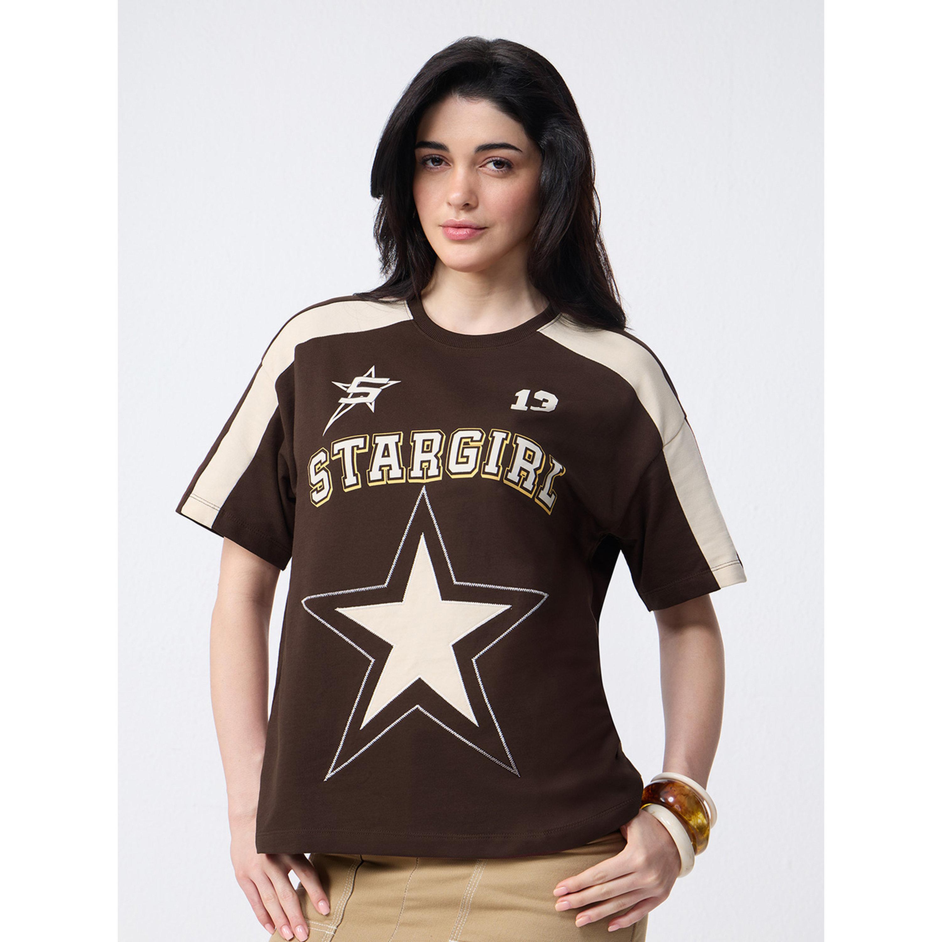 تيشيرت بطبعة جرافيك وتصميم واسع-women-clothing-tshirts-image-1