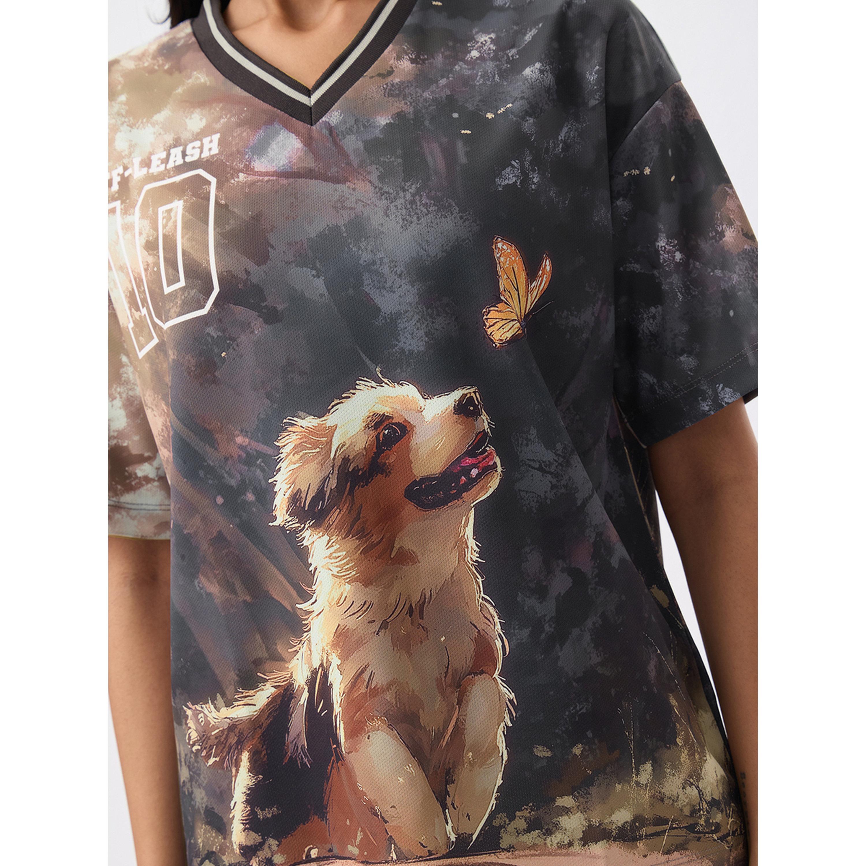 The Souled Store X Styli Multi Dog Print Oversized Jersey T-Shirt-women-clothing-tshirts-image-5