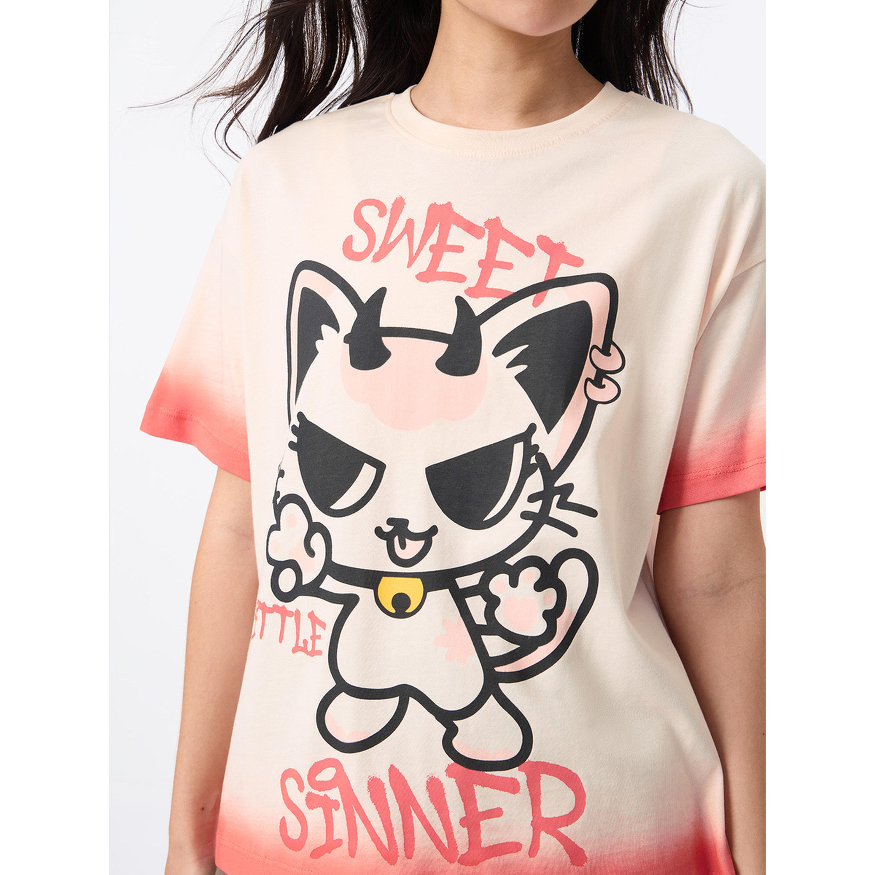 تيشيرت قطن بطبعة تاي داي جرافيك-women-clothing-tshirts-image-5