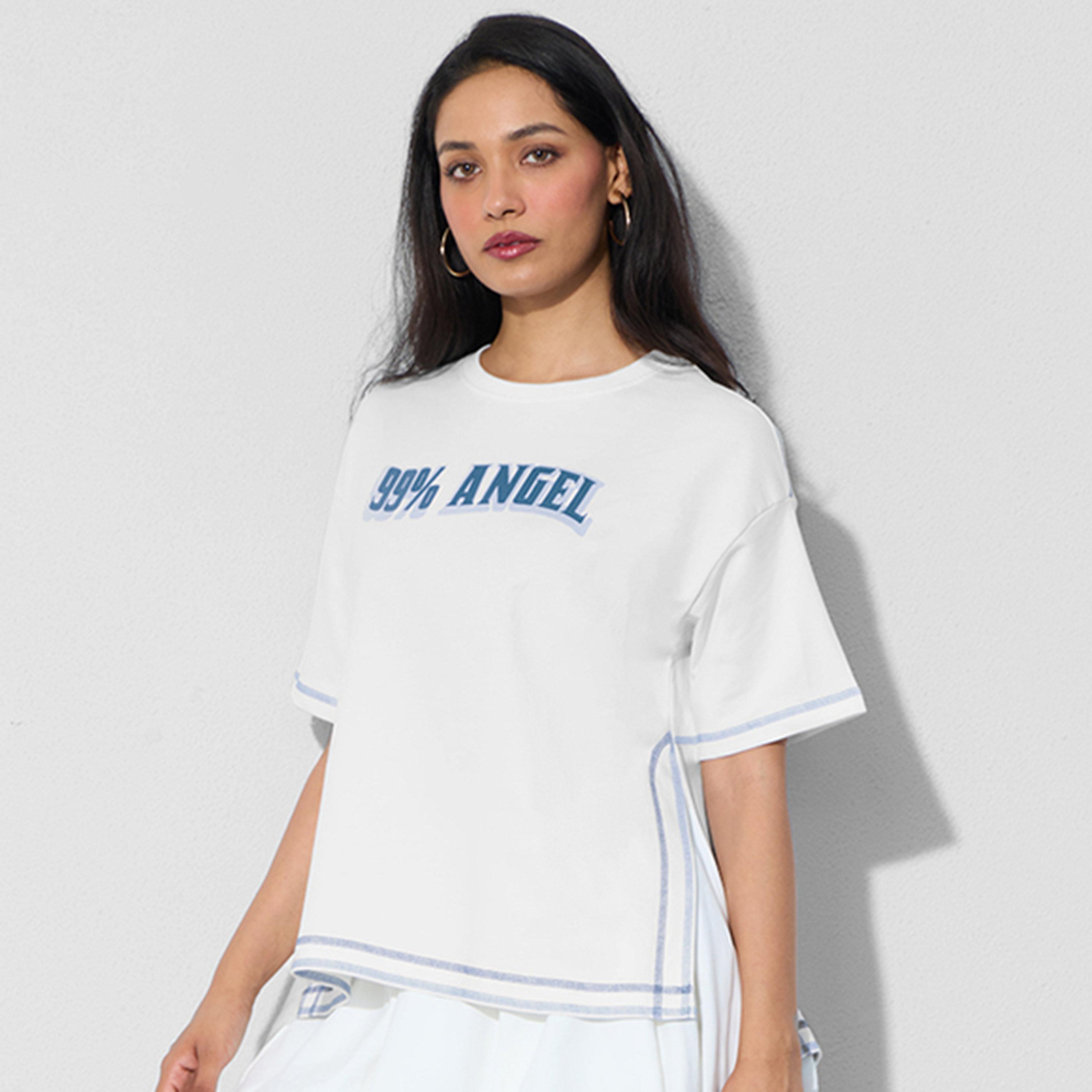 تيشيرت قطن مطبوع بقصة واسعة-women-clothing-tshirts-image-1