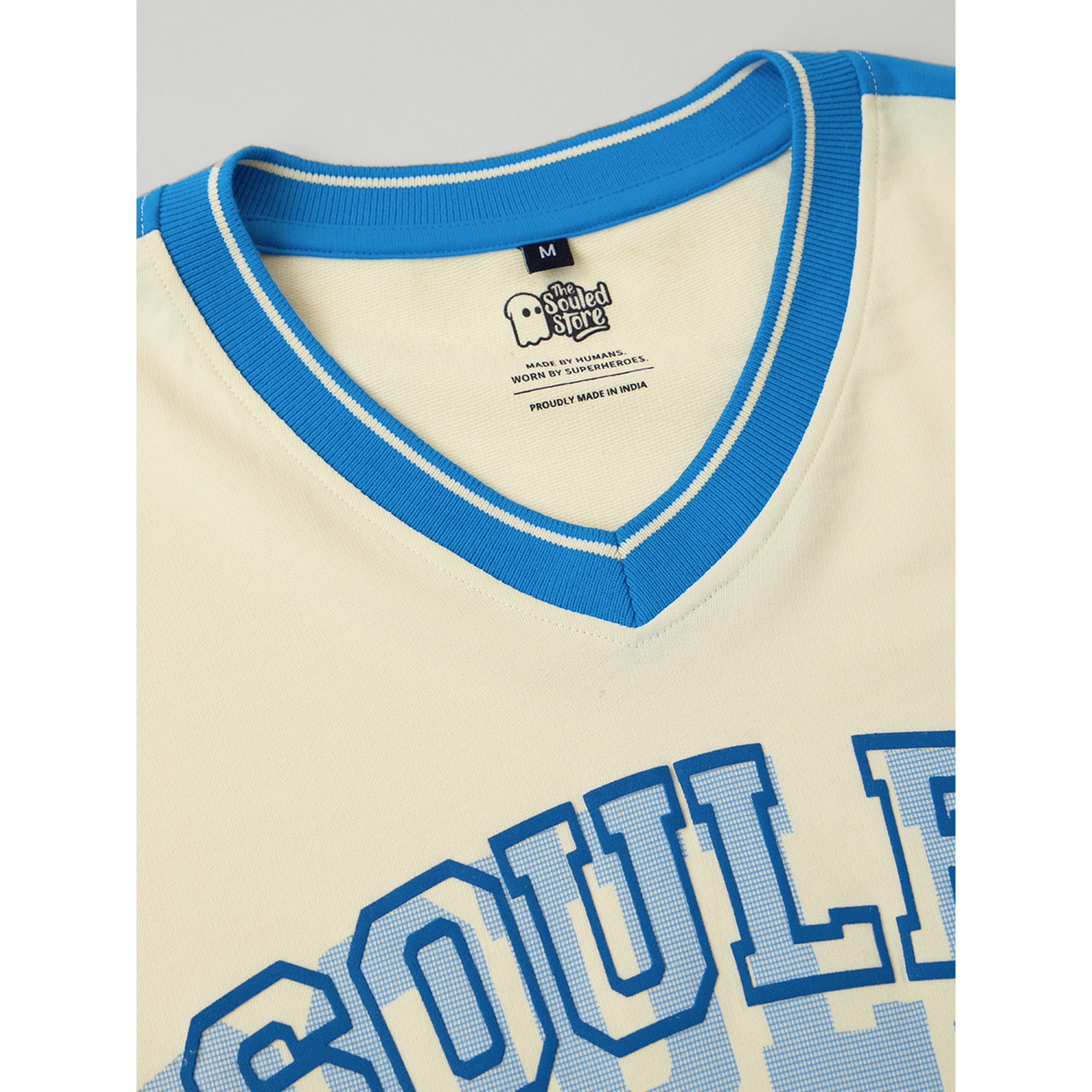 The Souled Store X Styli Cream Varsity Style Oversized T-Shirt-women-clothing-tshirts-image-4