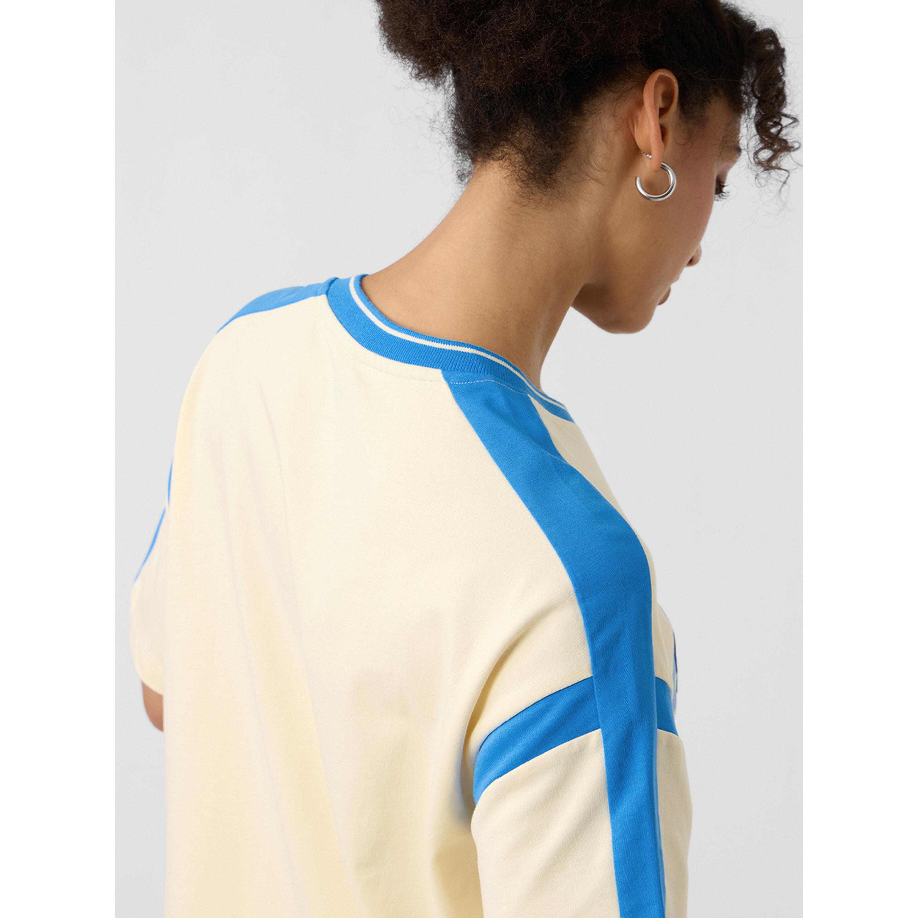 The Souled Store X Styli Cream Varsity Style Oversized T-Shirt-women-clothing-tshirts-image-5