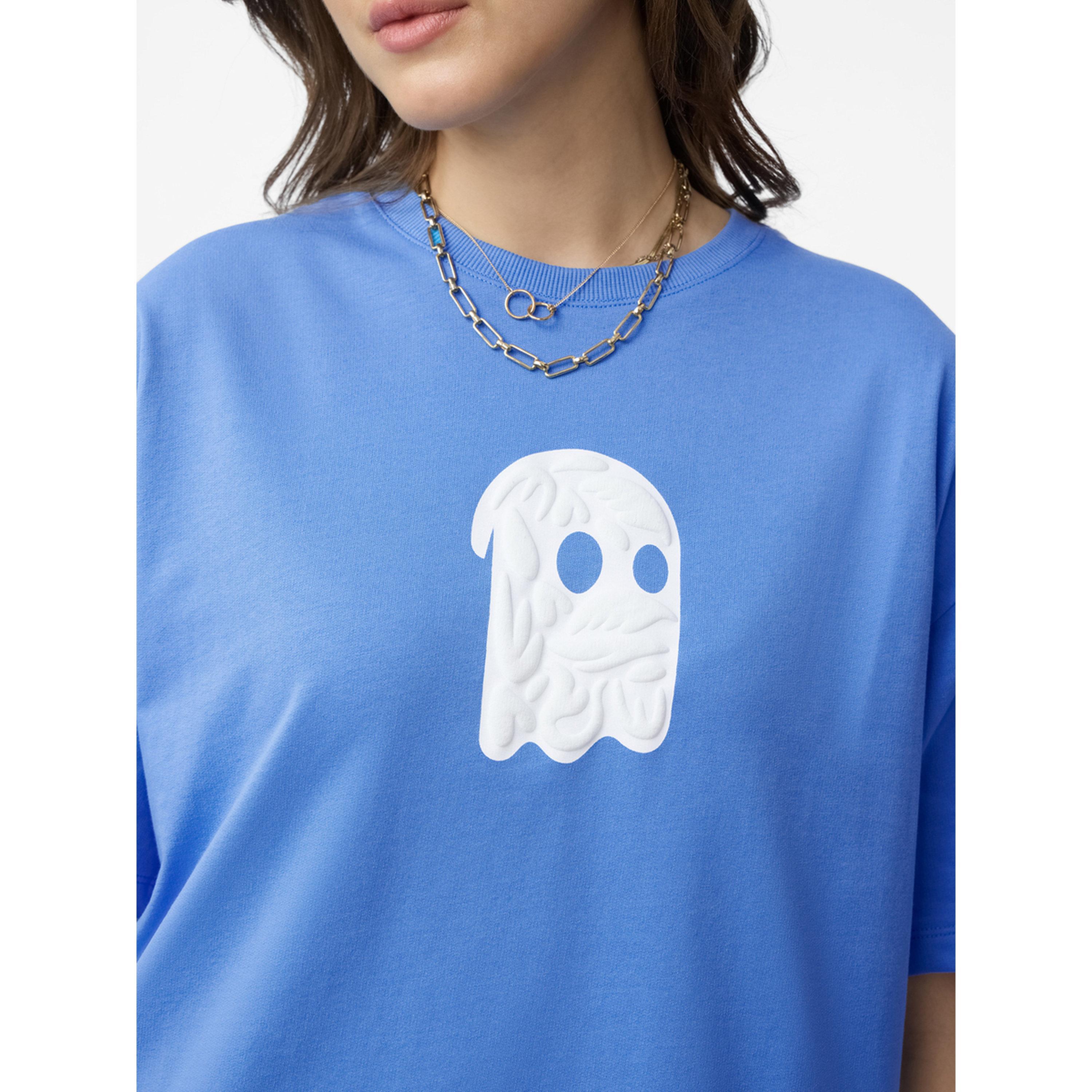 The Souled Store X Styli Blue Oversized Puff Print T-Shirt-women-clothing-tshirts-image-6
