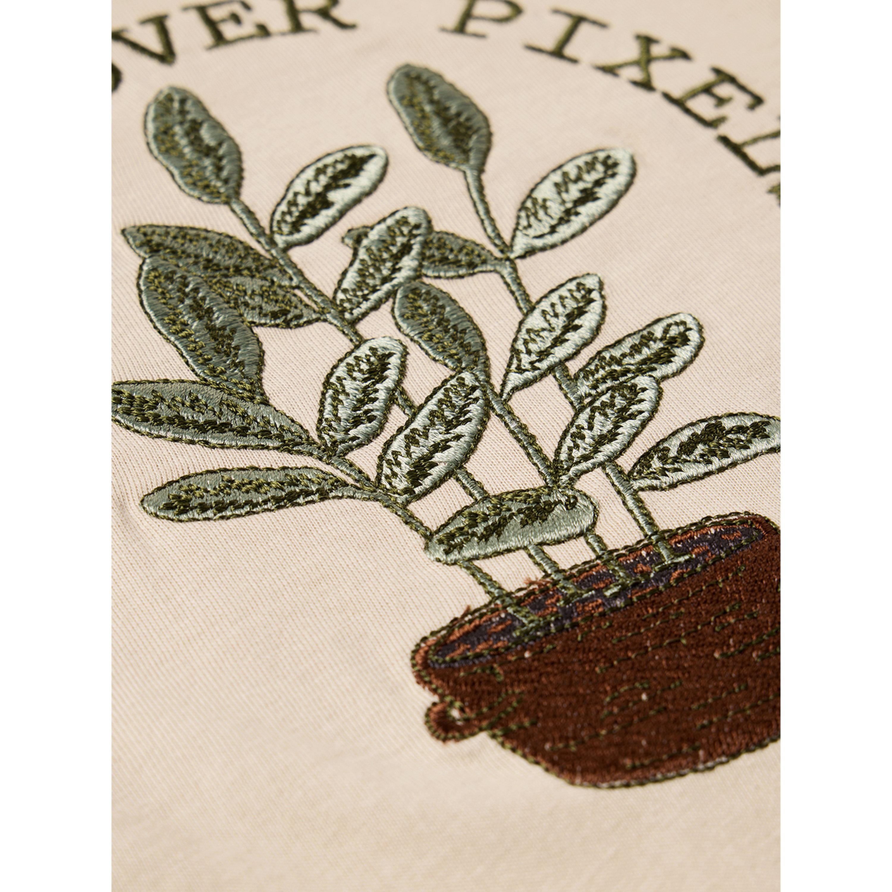 The Souled Store X Styli Beige Embroidered Relaxed Fit T-Shirt-women-clothing-tshirts-image-5