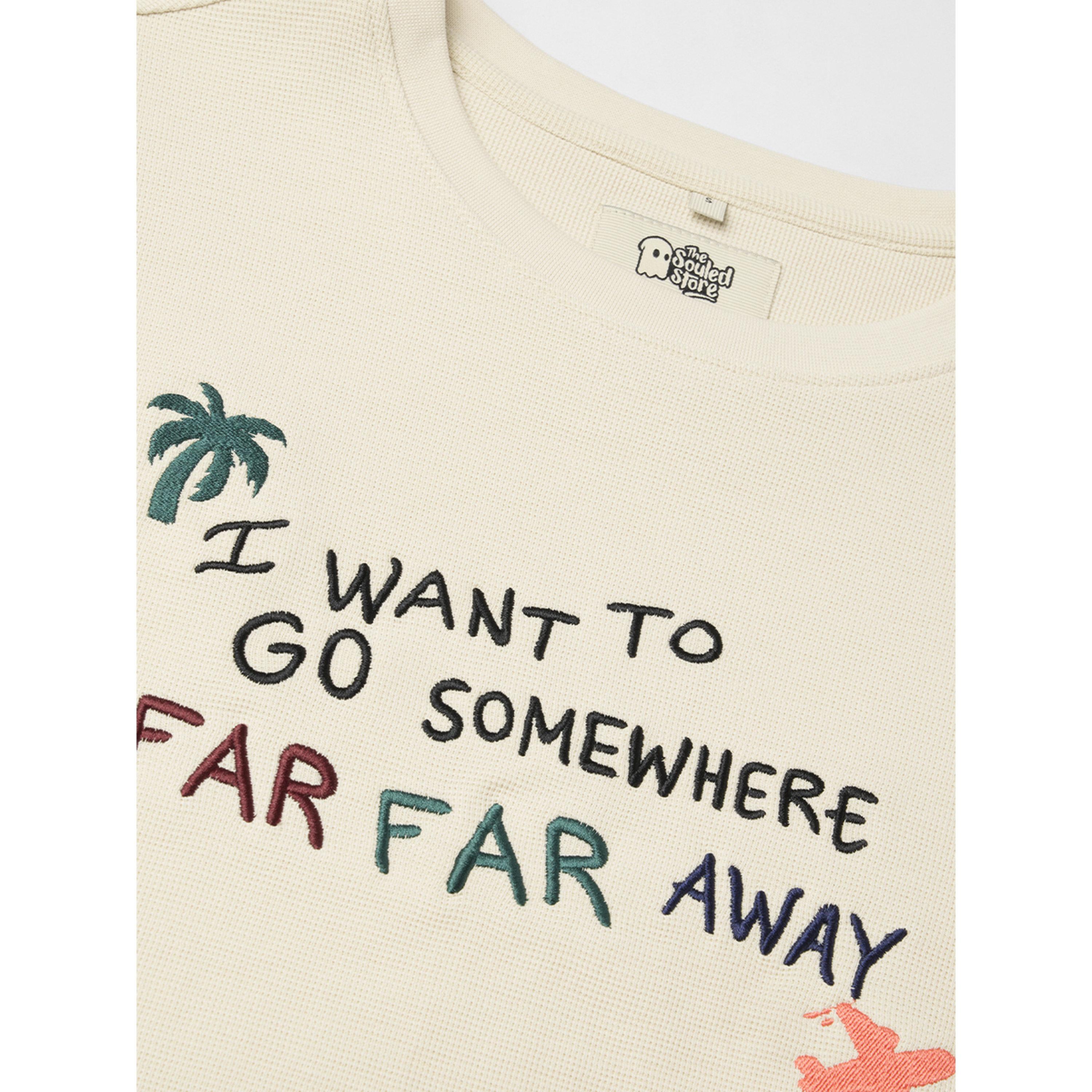 The Souled Store X Styli Off White Embroidered Slogan Relaxed Fit T-Shirt-women-clothing-tshirts-image-5