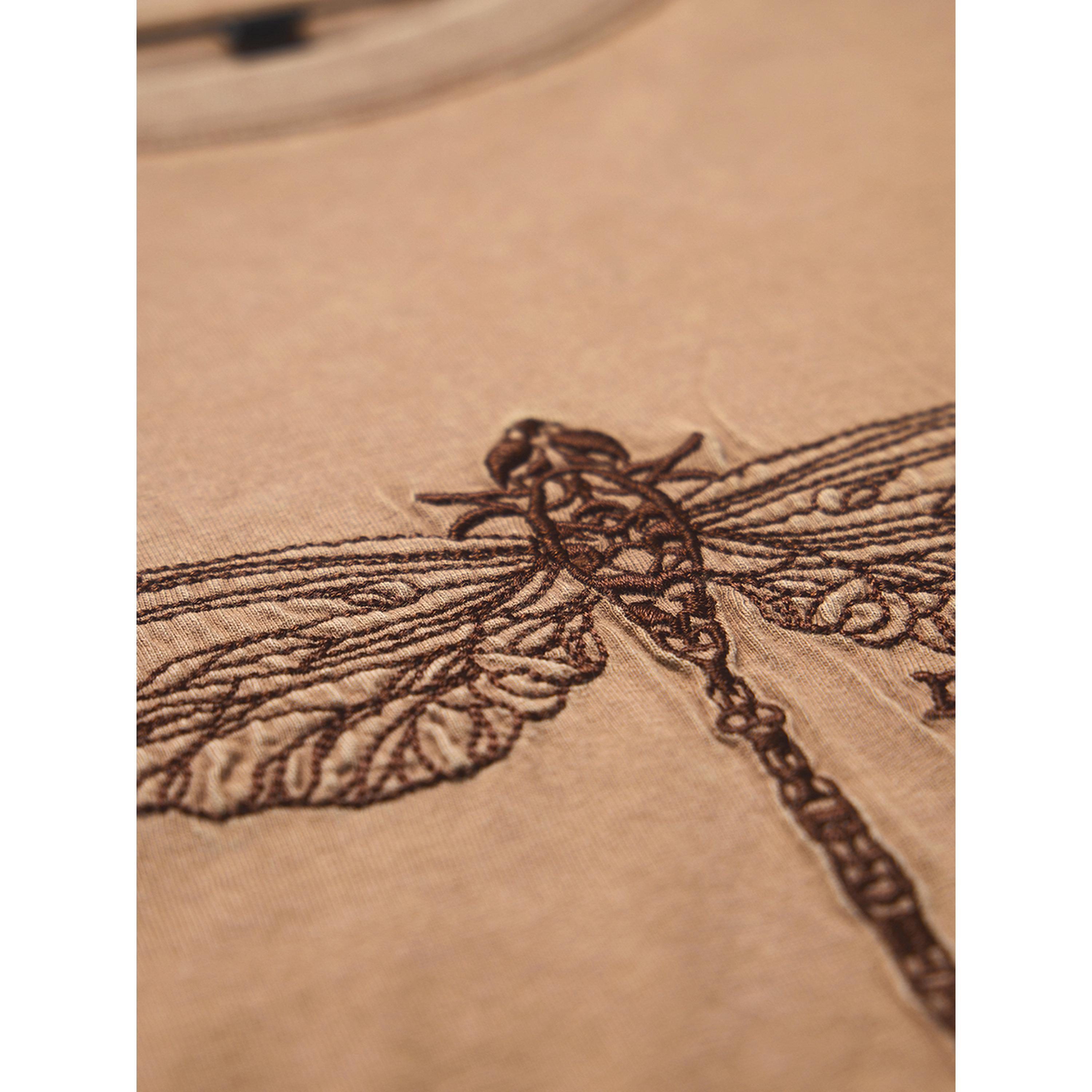 The Souled Store X Styli Brown Dragonfly Peace Oversized T-Shirt-women-clothing-tshirts-image-5