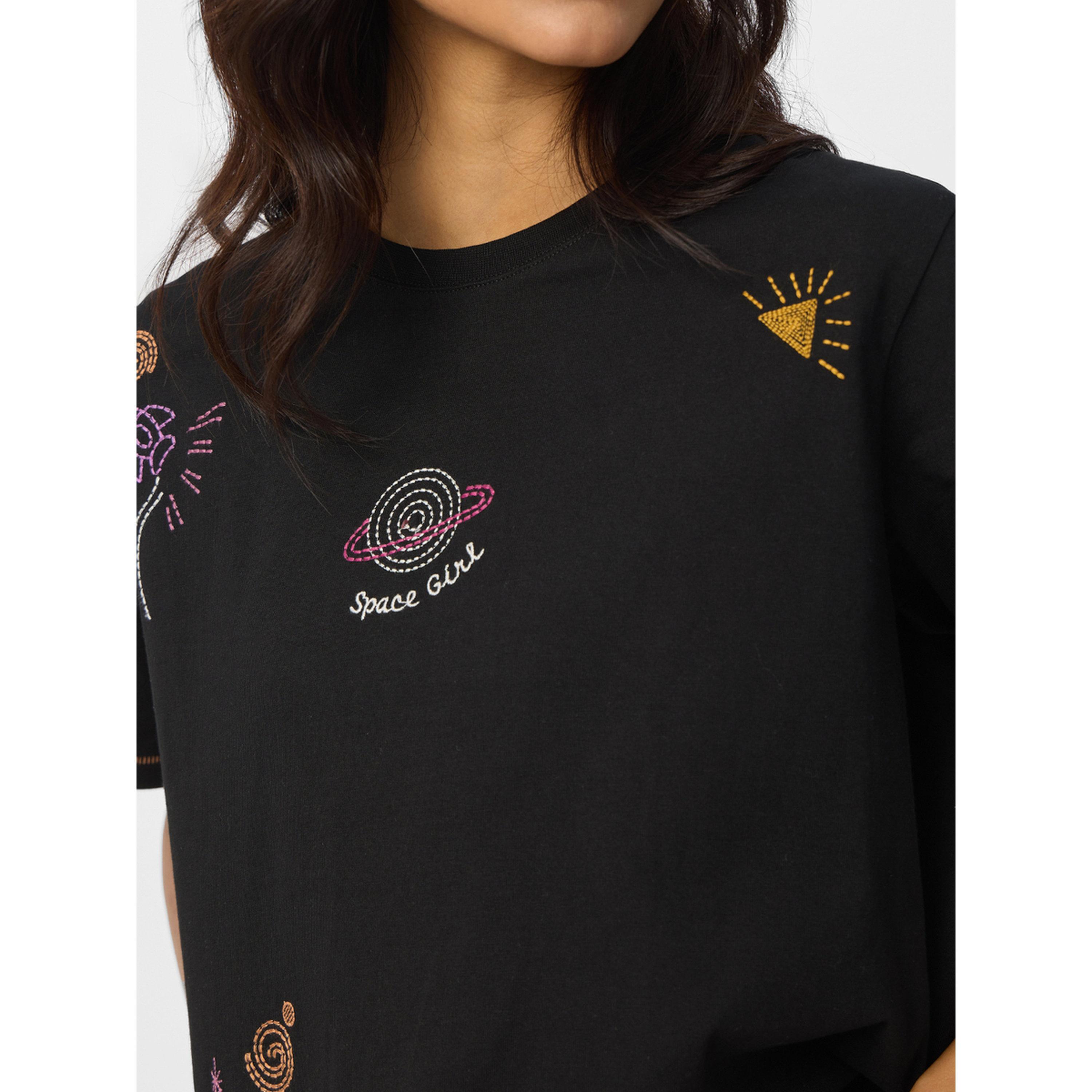 The Souled Store X Styli Black Space Girl Embroidered Relaxed Fit T-Shirt-women-clothing-tshirts-image-6
