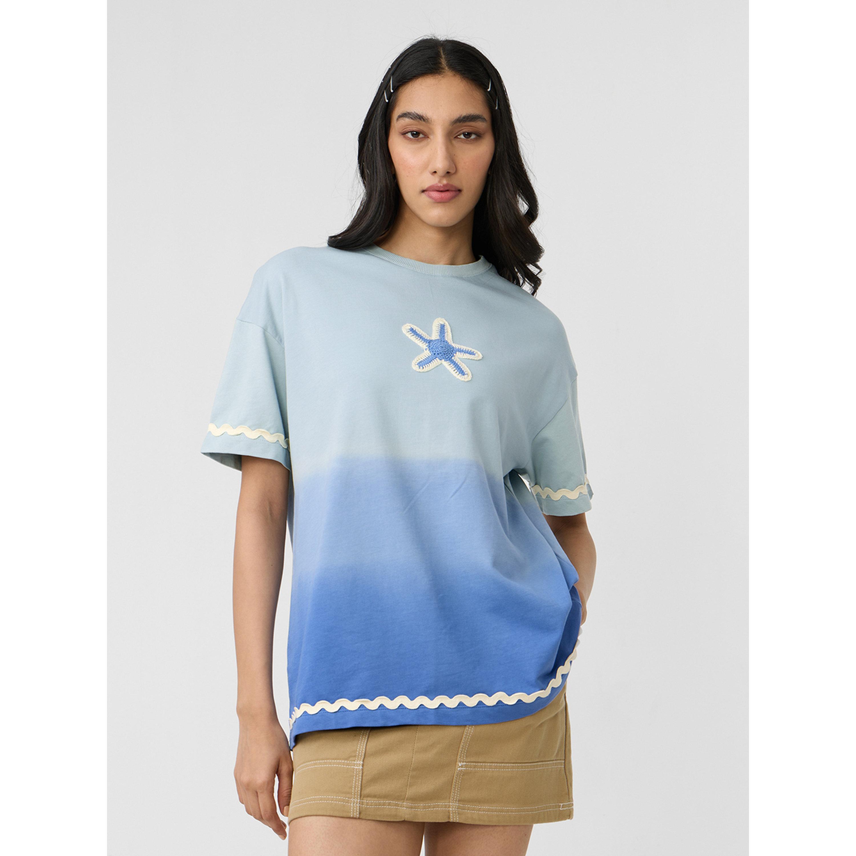 تيشيرت بمظهر أومبري وقصة واسعة-women-clothing-tshirts-image-1