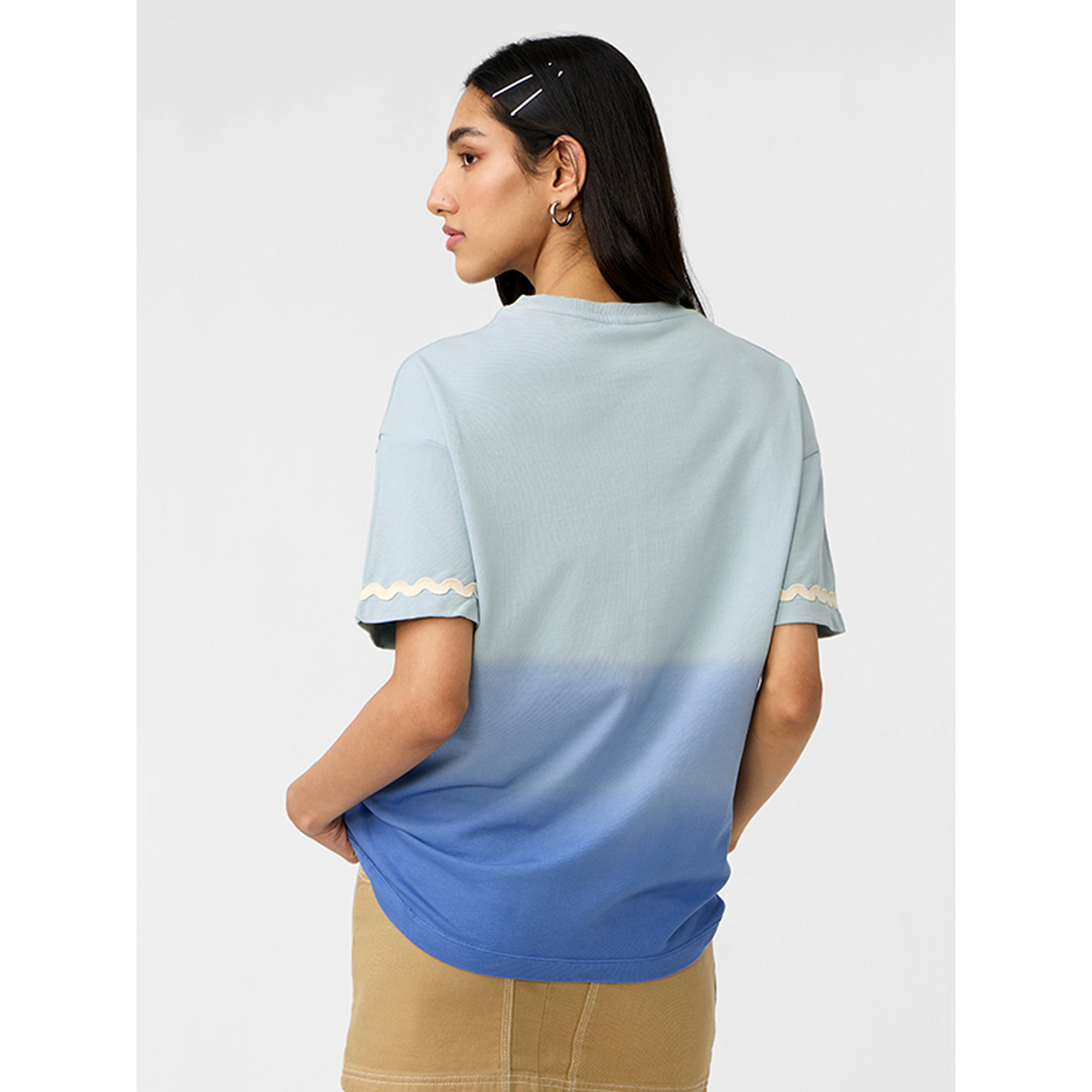 The Souled Store X Styli Blue Ombre Look Oversized T-Shirt-women-clothing-tshirts-image-3