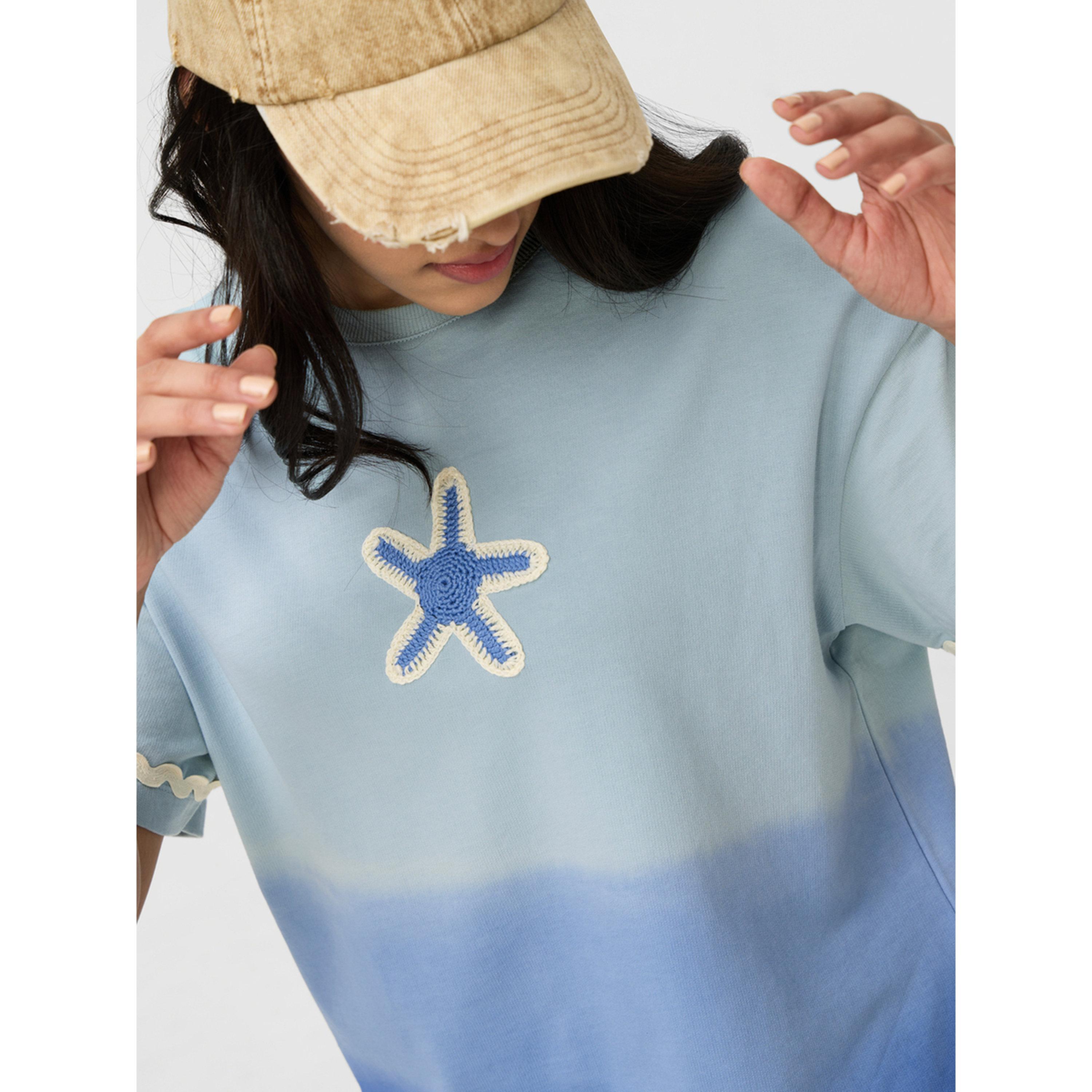 تيشيرت بمظهر أومبري وقصة واسعة-women-clothing-tshirts-image-6