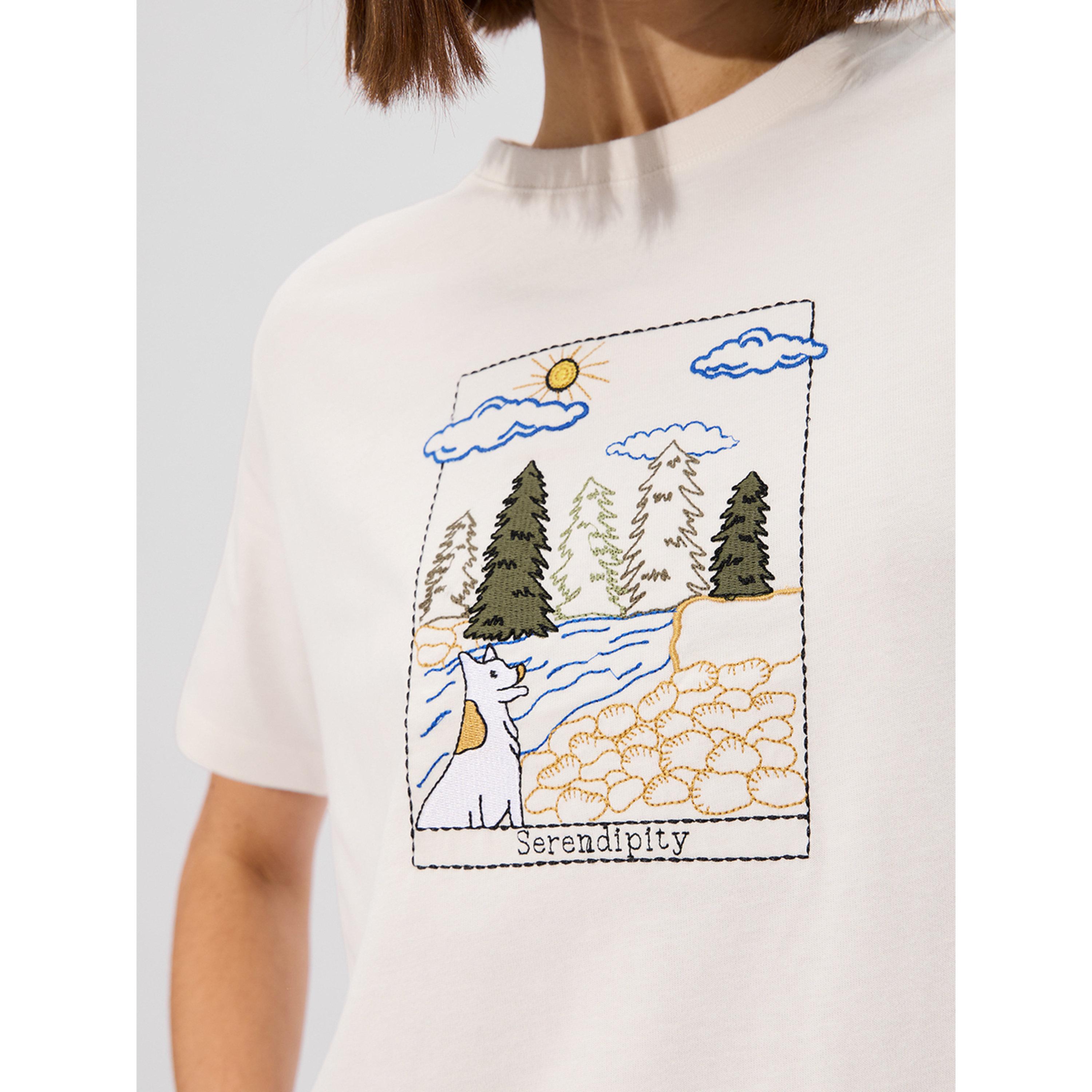 The Souled Store X Styli White Embroidered Relaxed Fit T-Shirt-women-clothing-tshirts-image-6