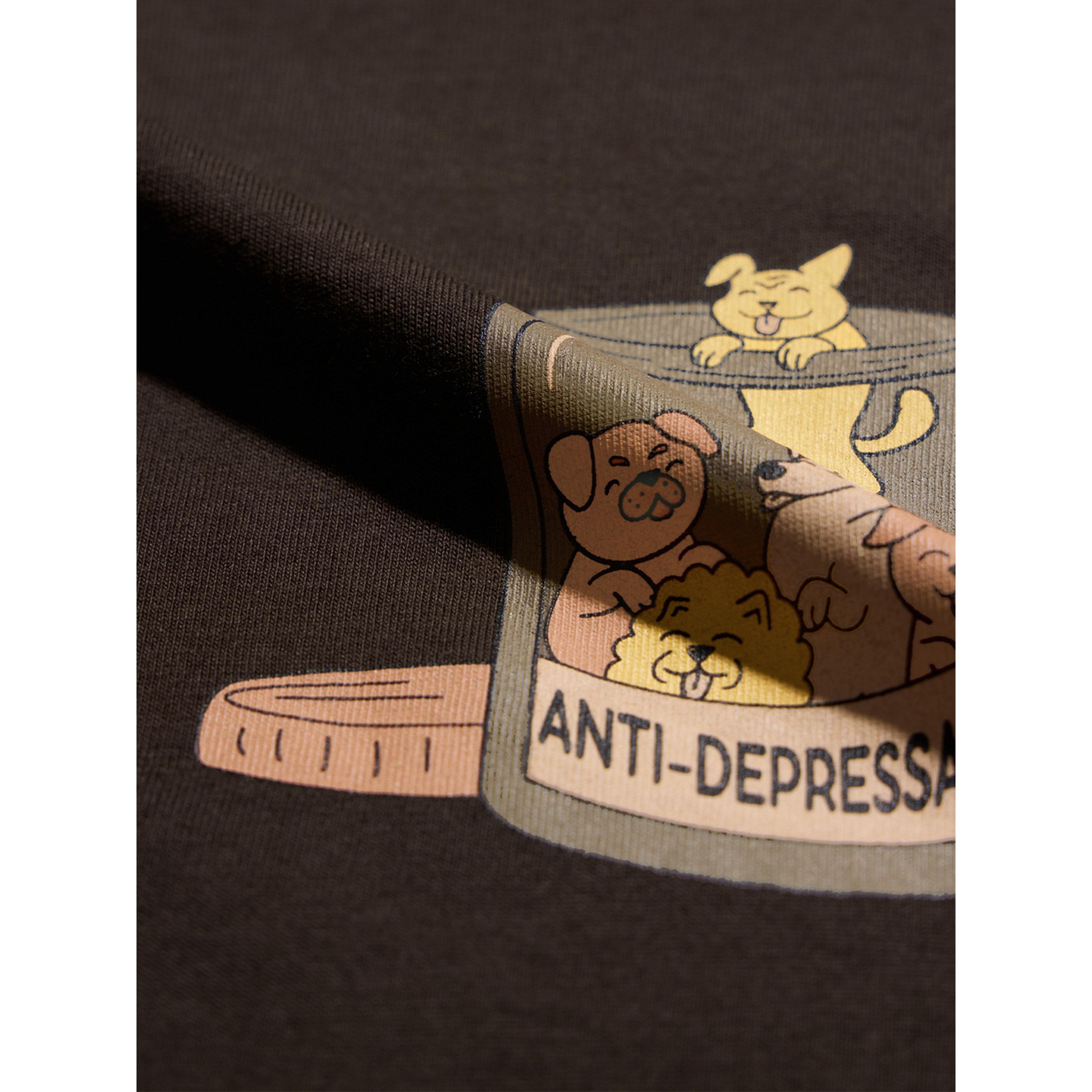 The Souled Store X Styli Brown Graphic Print Relaxed Fit T-Shirt-women-clothing-tshirts-image-4