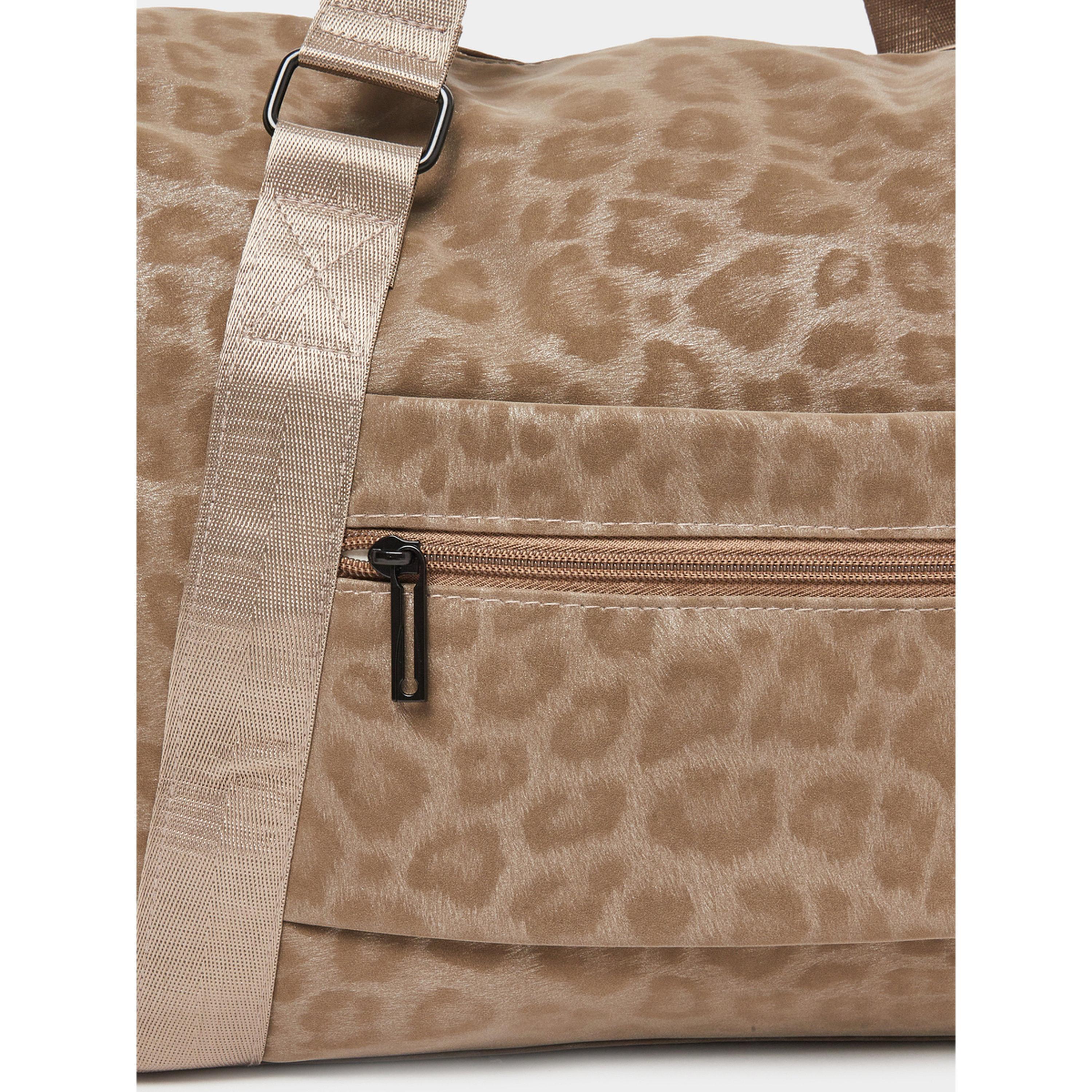 Styli Khaki Leopard Print Gym Bag-women-bagsandwallets-handbags-image-3