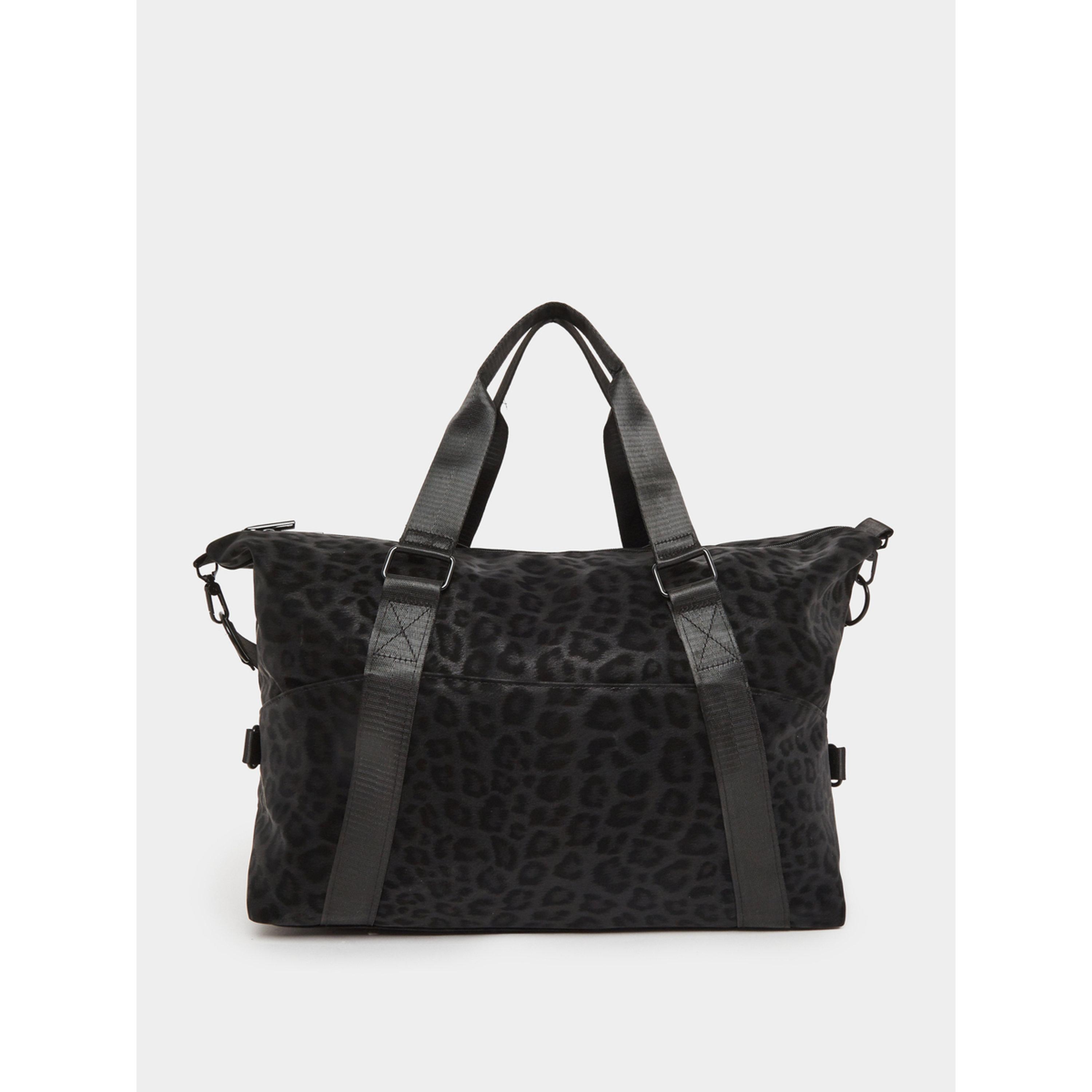 Styli Black Leopard Print Gym Bag-women-bagsandwallets-handbags-image-2