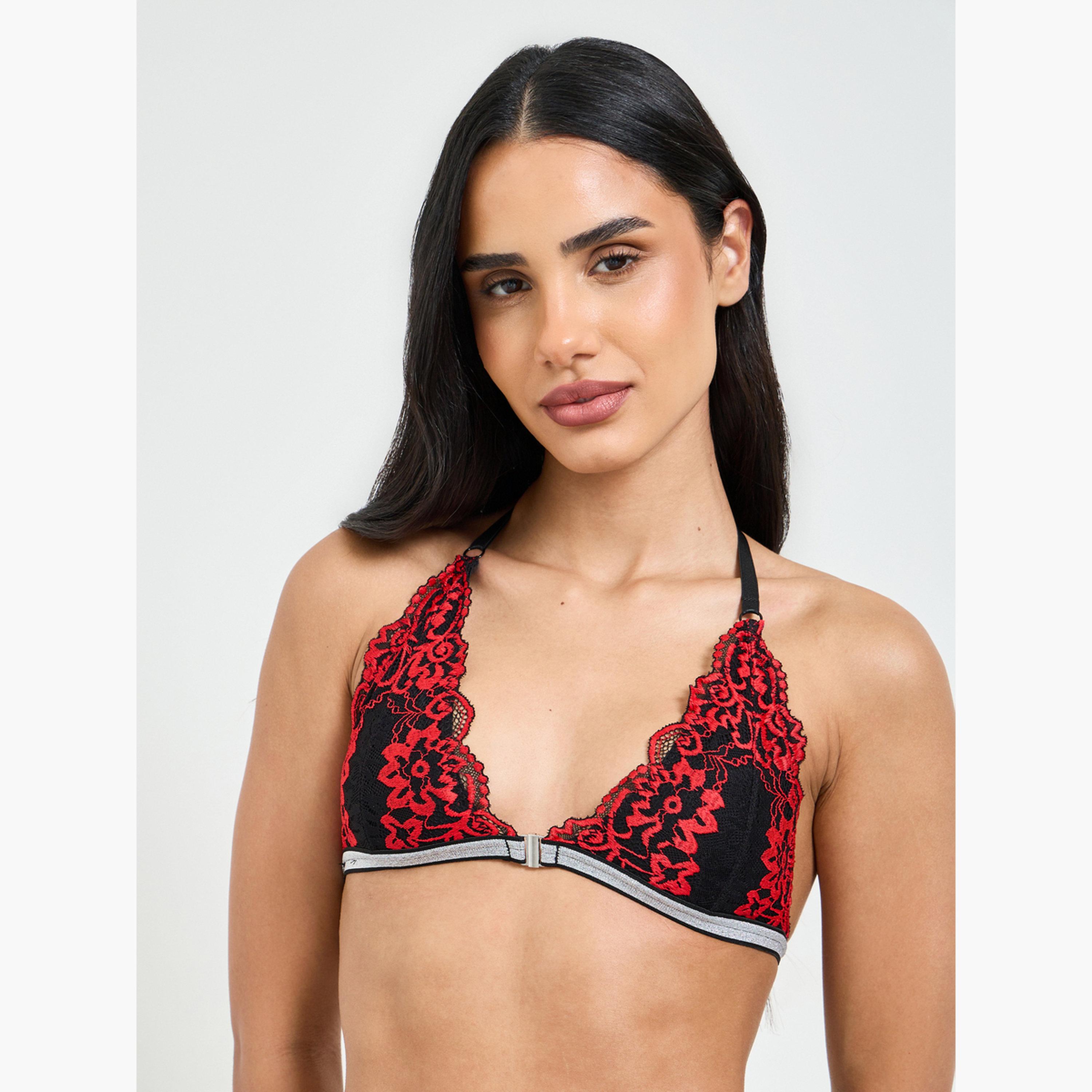 طقم للانجري من ثونغ دانتيل وبراليت دانتيل مبطنة بدون أسلاك-women-clothing-lingerie-lingeriesets-image-2