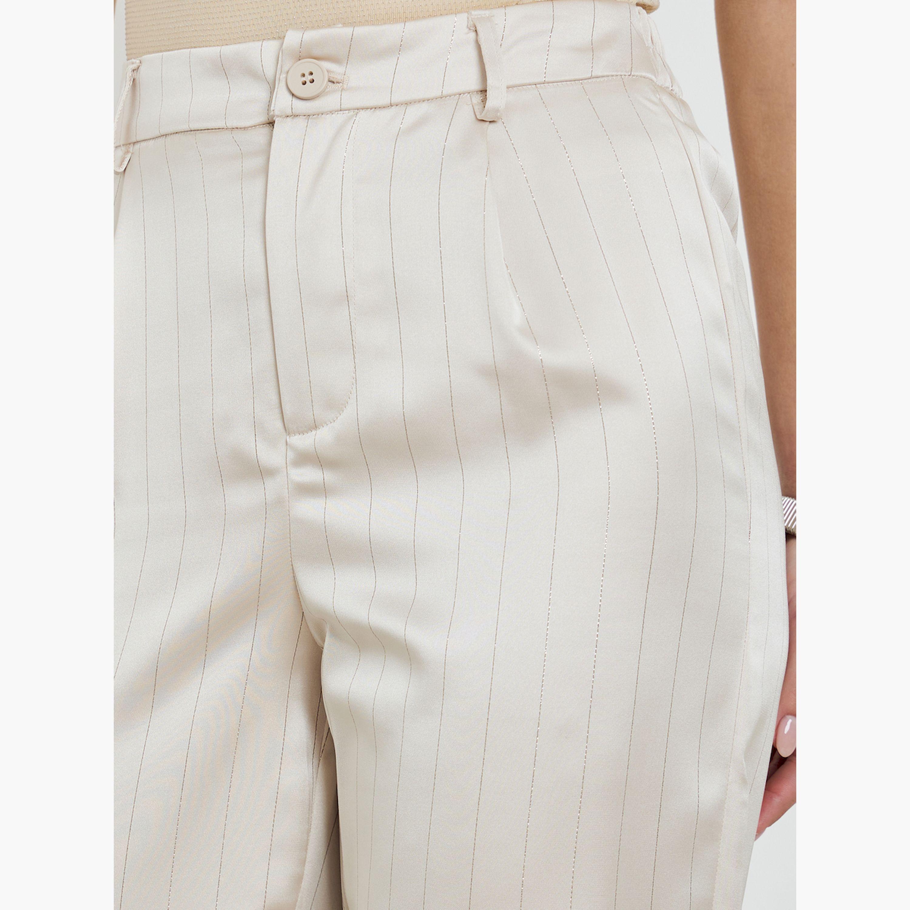 بنطال مخطط بأرجل واسعة-women-clothing-bottoms-trousers-image-3