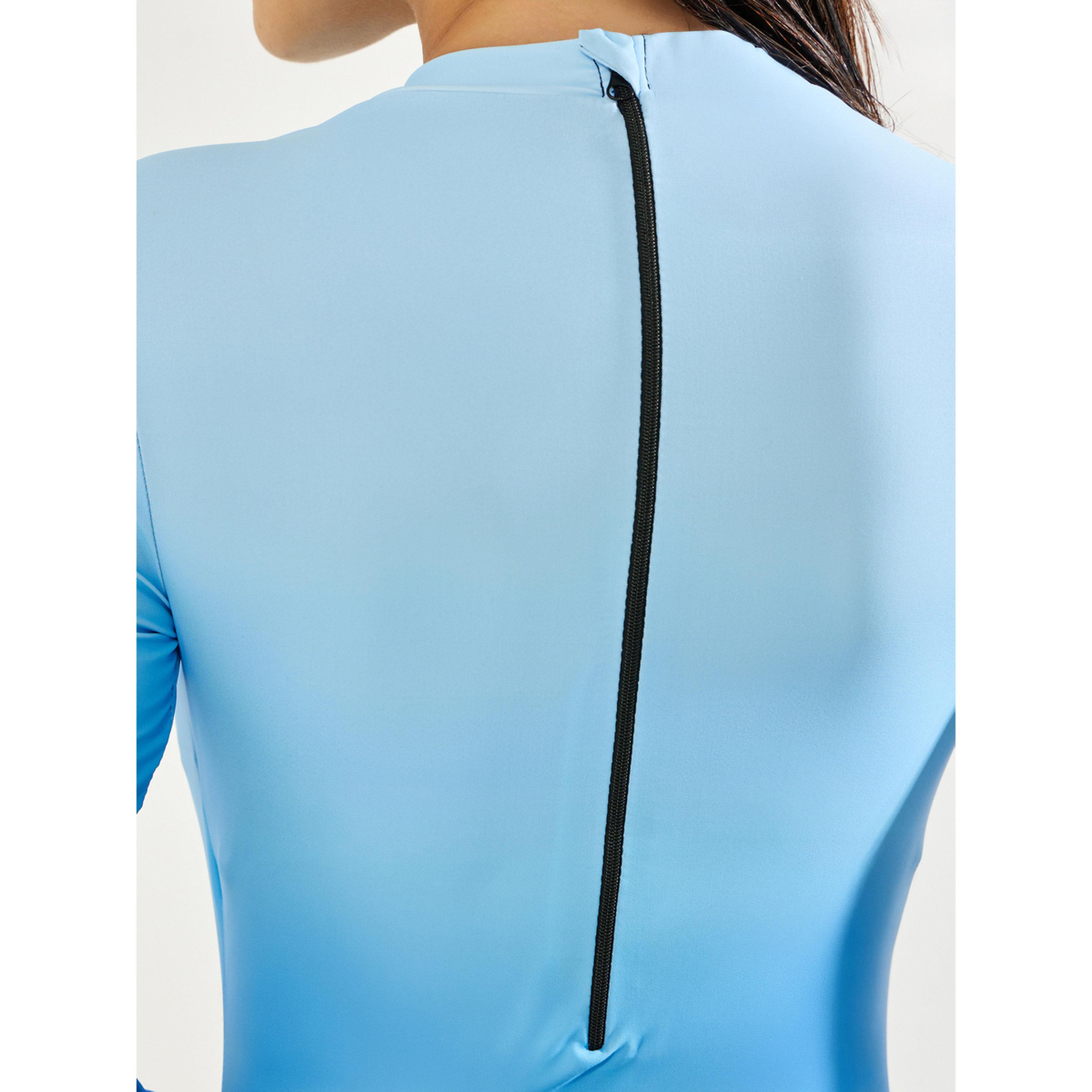 طقم بوركيني 3 قطع من تنورة بنمط لف وليقنز مع بدلة سباحة بنمط أومبري-women-clothing-swimandbeach-swim-burkinis-image-5