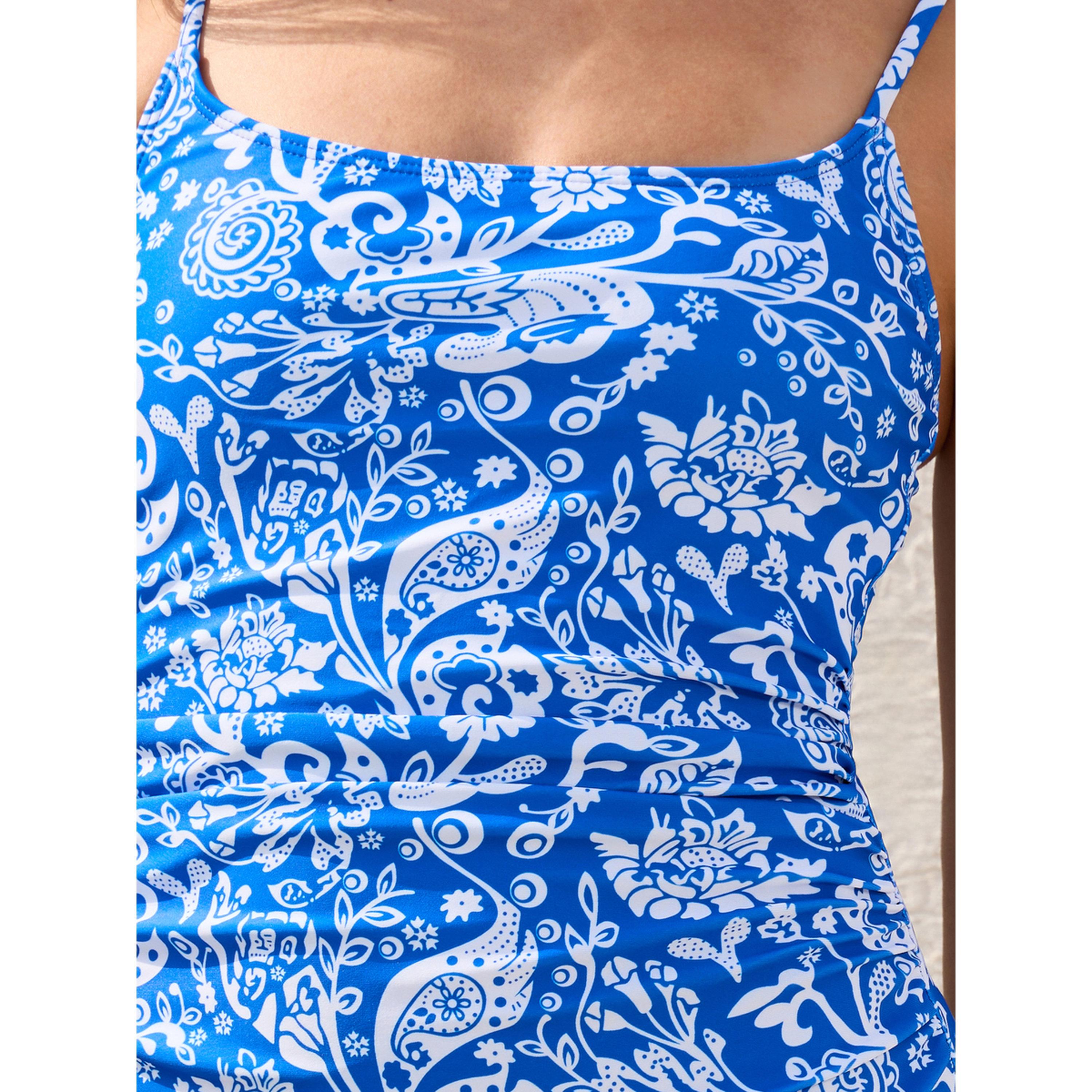 بدلة سباحة بياقة واسعة وطبعة بيزلي وتفاصيل مزمومة من الأمام-women-clothing-swimandbeach-swim-swimsuits-image-4