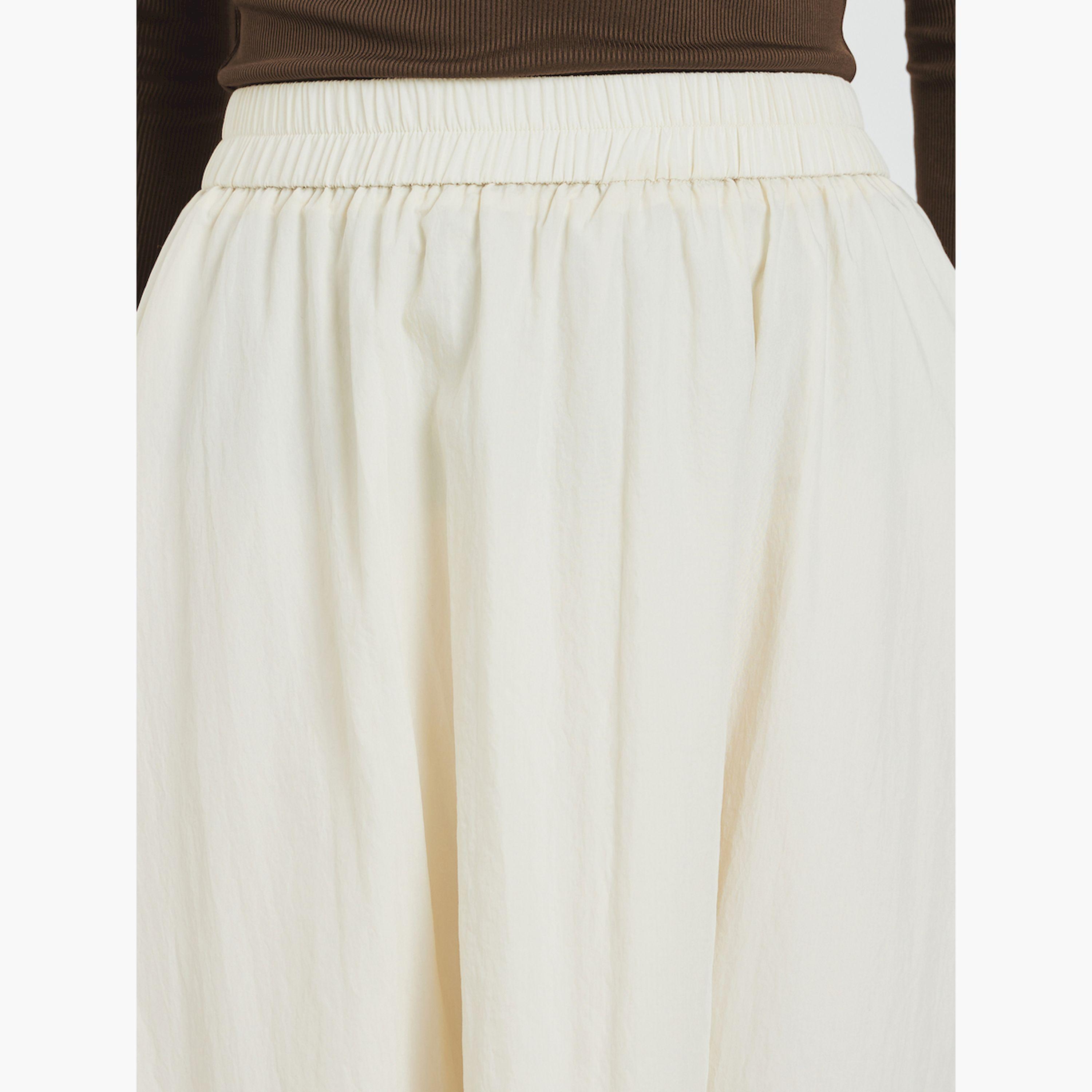 Styli Beige A-Line Midi Skirt-women-clothing-bottoms-skirts-image-3