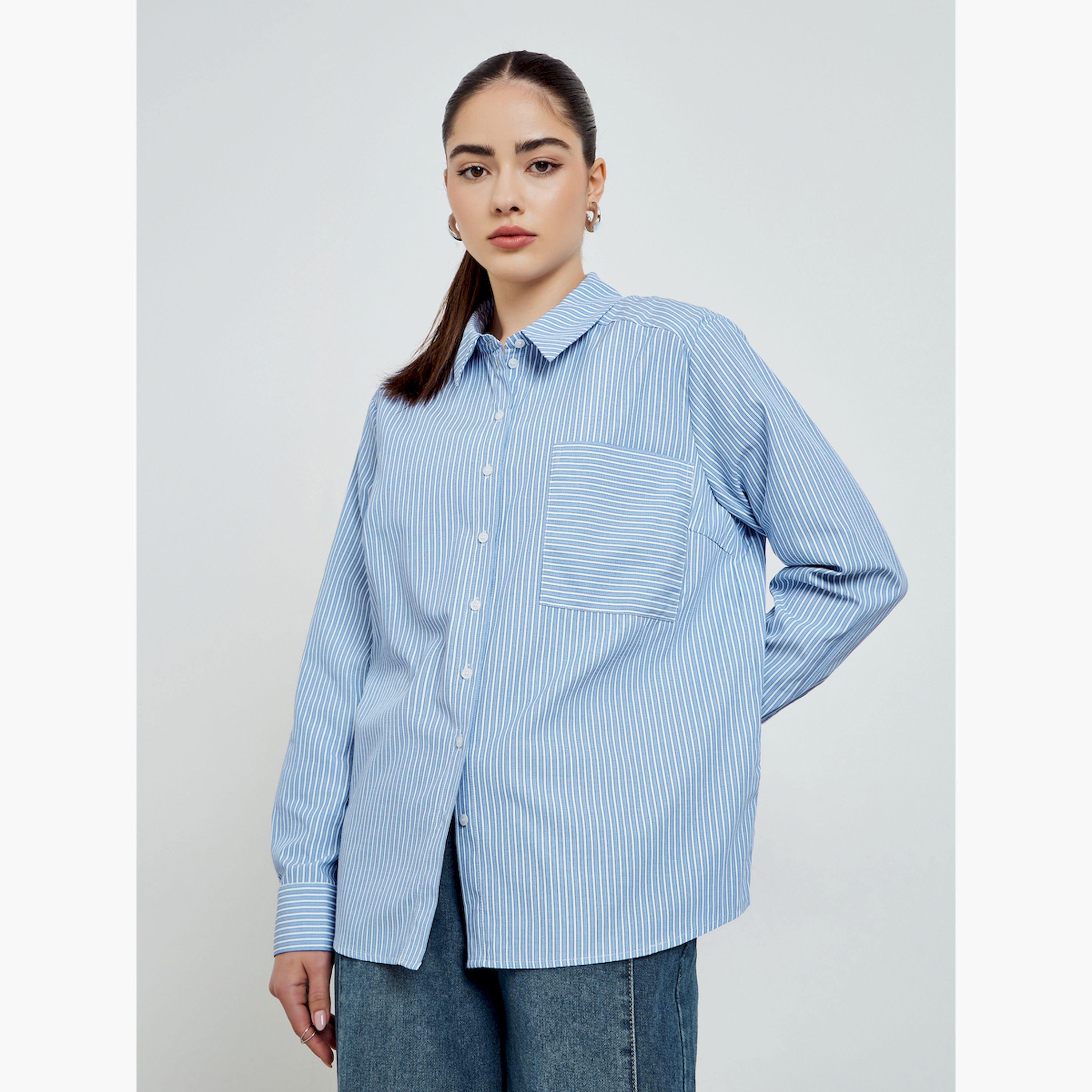 قميص مخطط بأكمام طويلة-women-clothing-shirtsandblouses-shirts-image-1