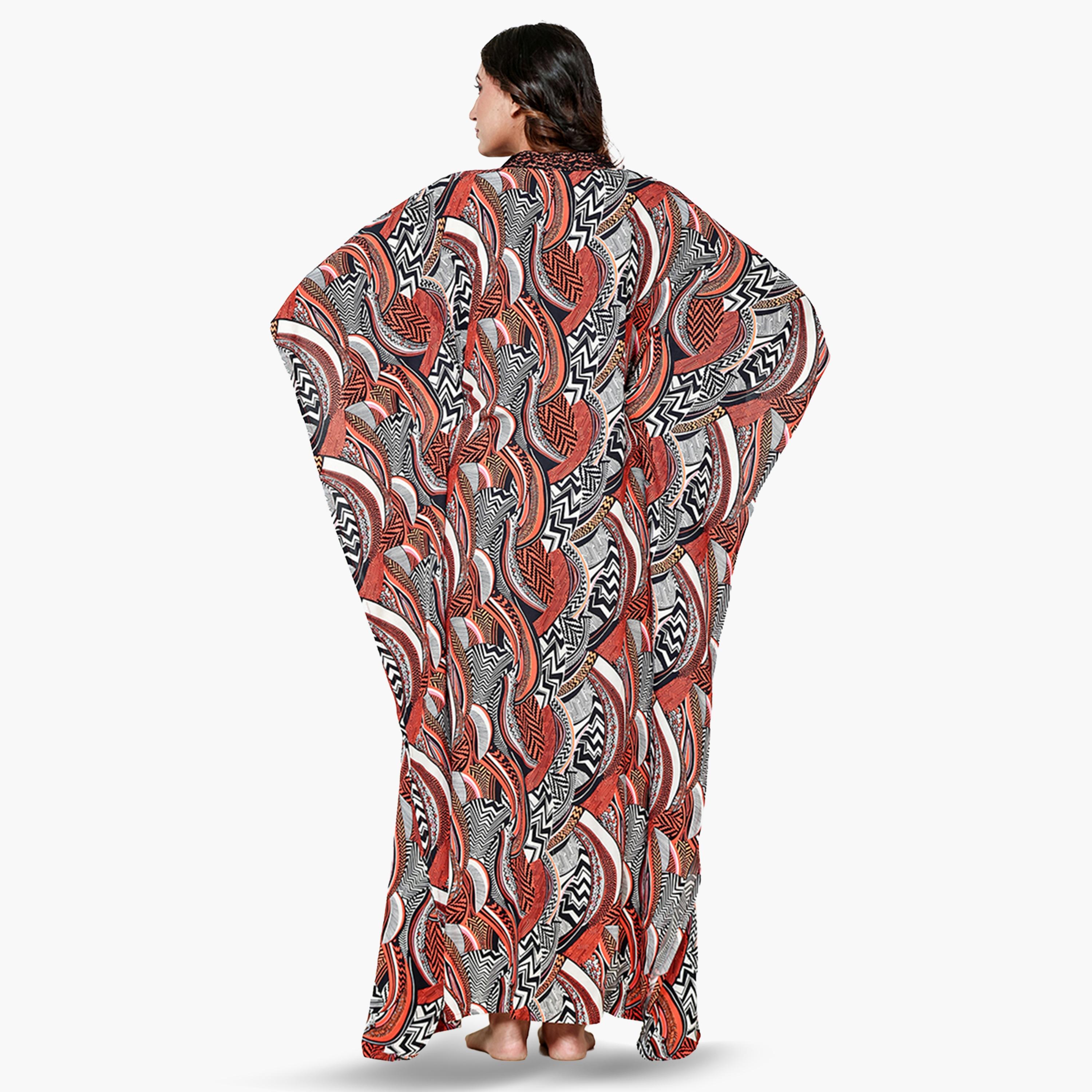 قميص نوم قفطان بطبعة كاملة-women-clothing-nightwear-nighties-image-4