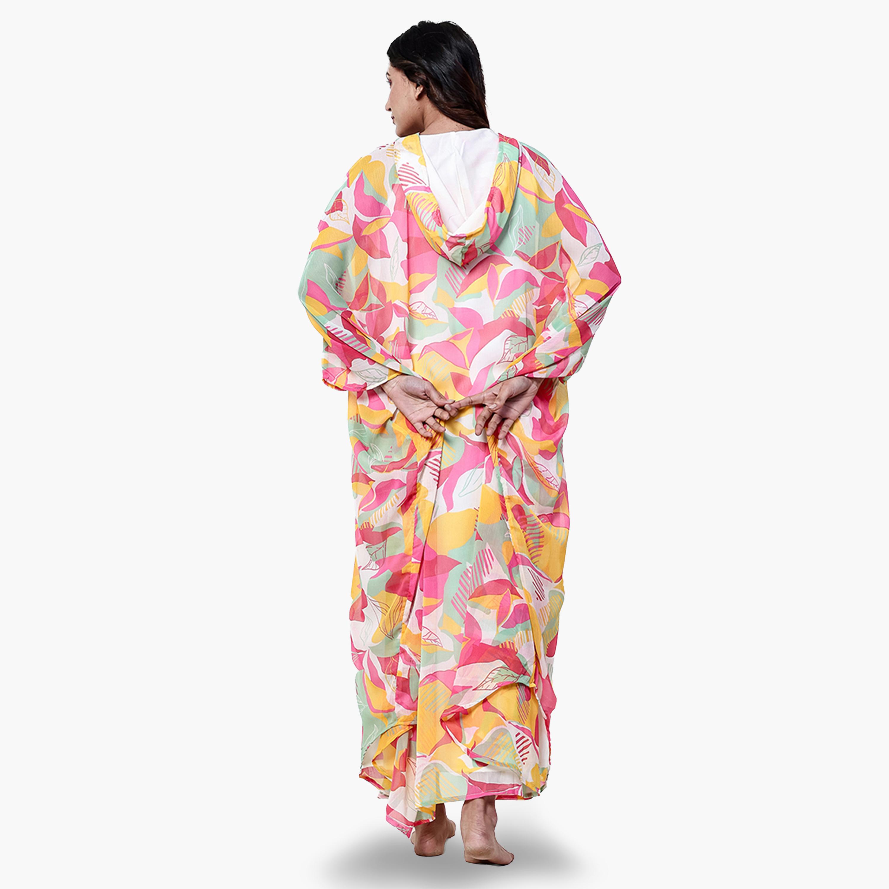 قميص نوم قفطان جورجيت بغطاء رأس مع قطعة داخلية-women-clothing-nightwear-nighties-image-5