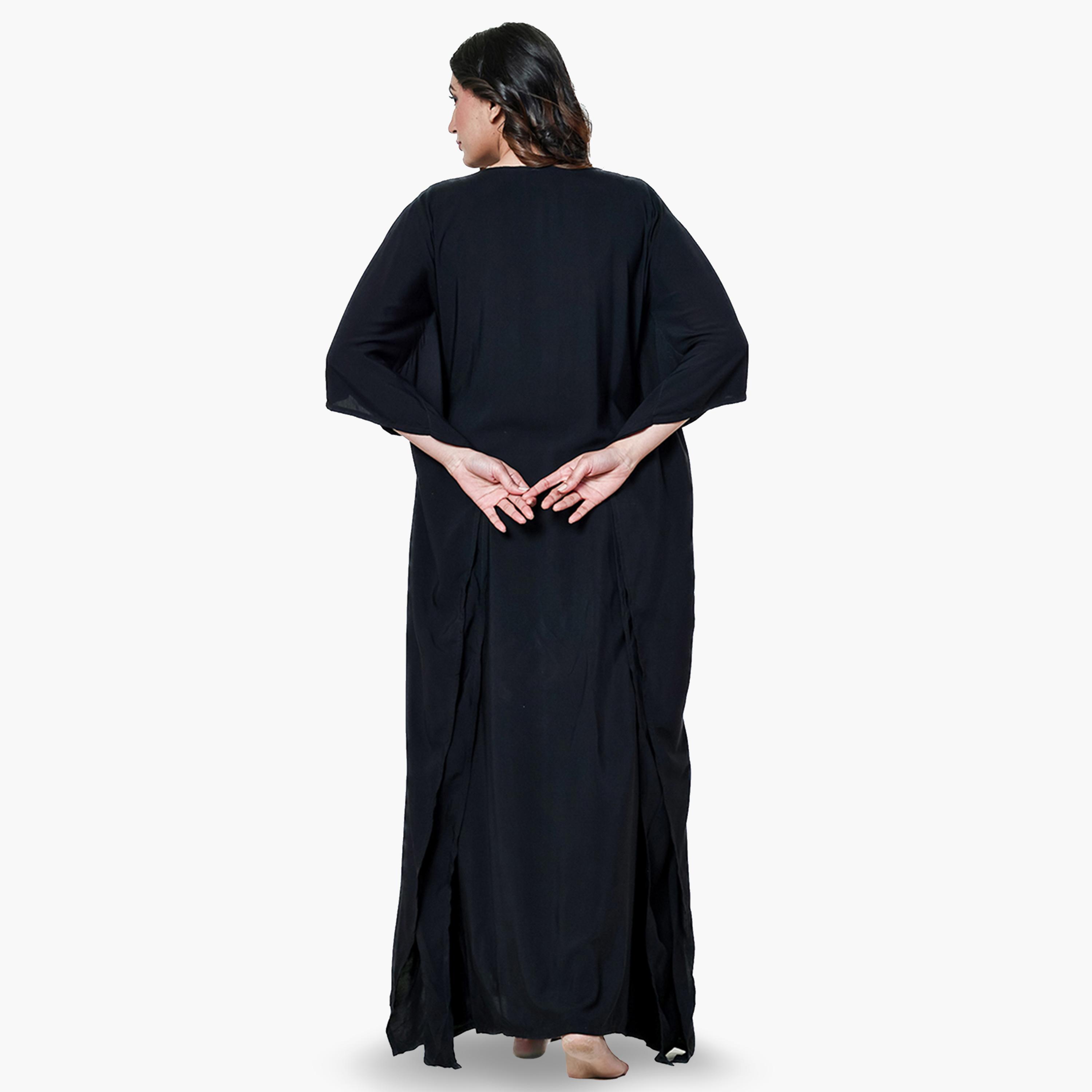 قميص نوم قفطان مودال مطرز-women-clothing-nightwear-nighties-image-4