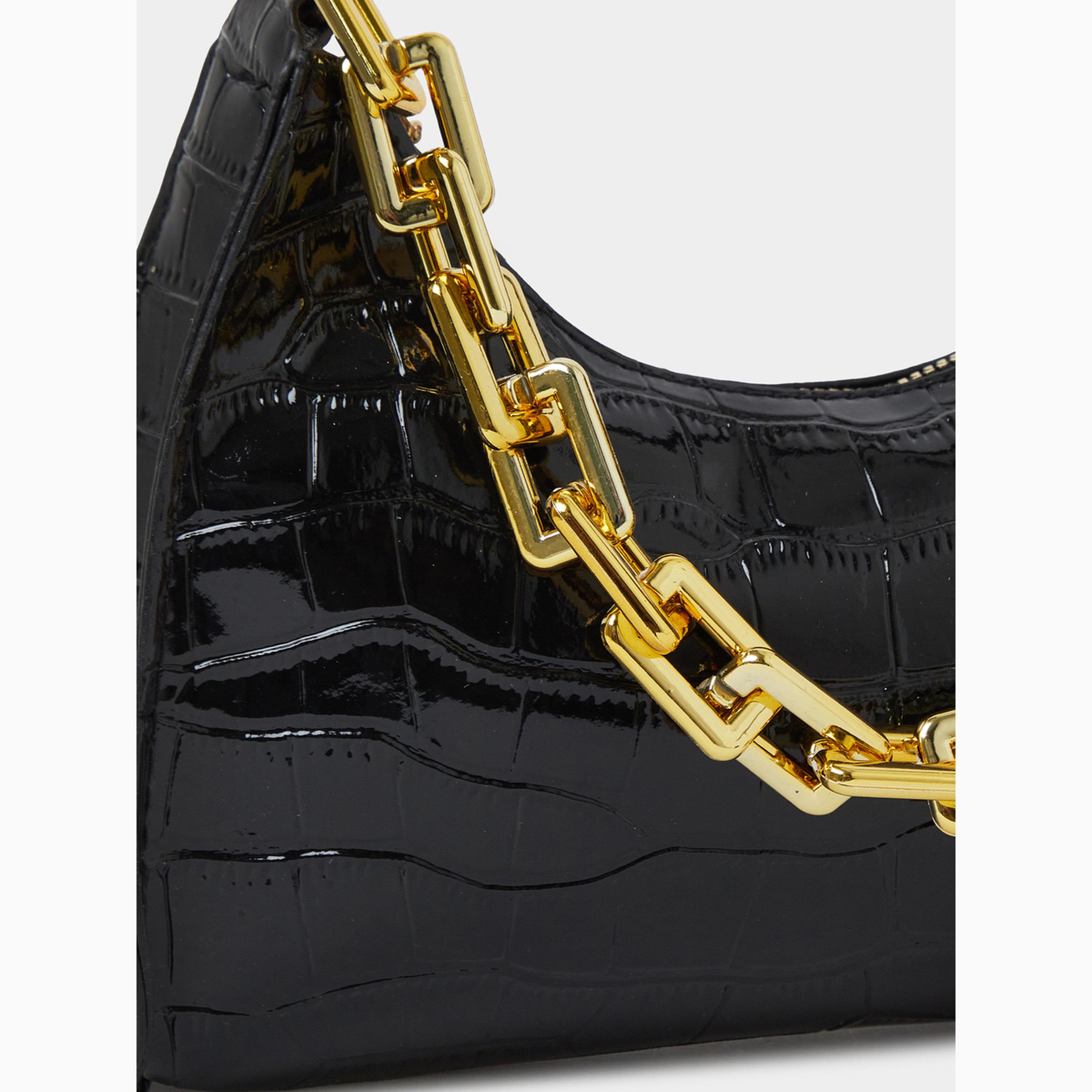 حقيبة كتف بنقشة جلد التمساح وسلسلة سميكة-women-bagsandwallets-handbags-image-2