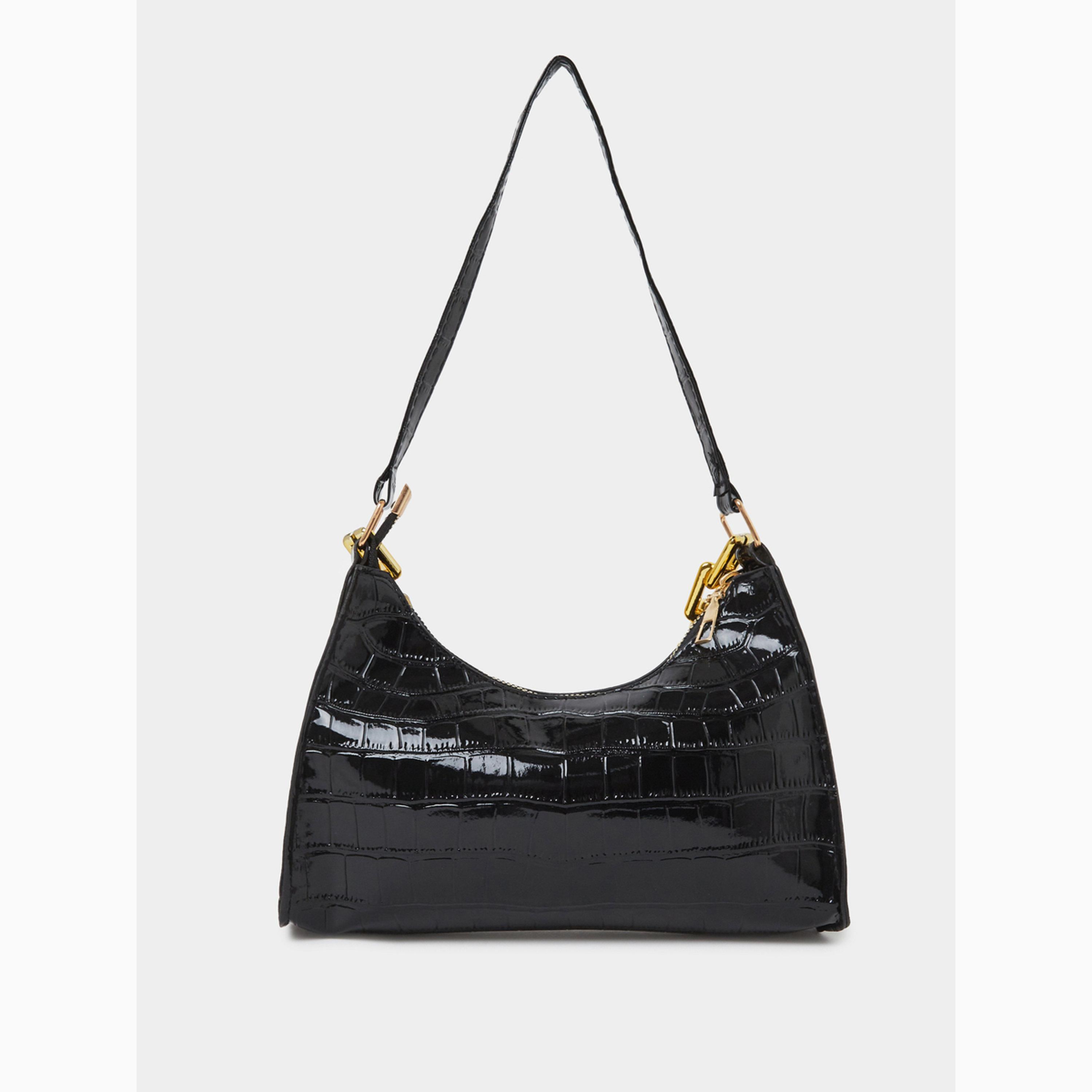 حقيبة كتف بنقشة جلد التمساح وسلسلة سميكة-women-bagsandwallets-handbags-image-3