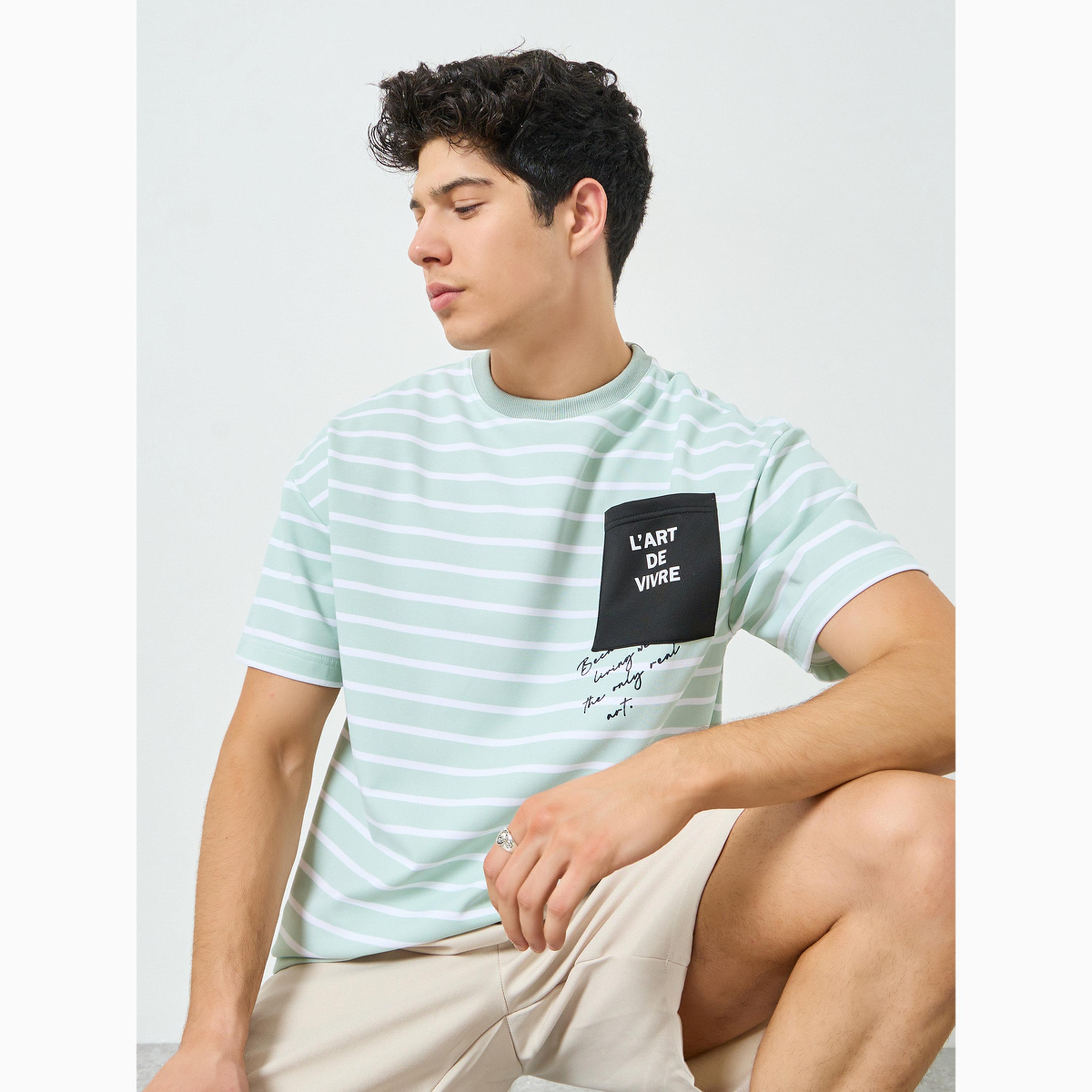 Styli Men Striped Oversized T-Shirt-men-clothing-tshirtsandpolos-tshirts-image-4
