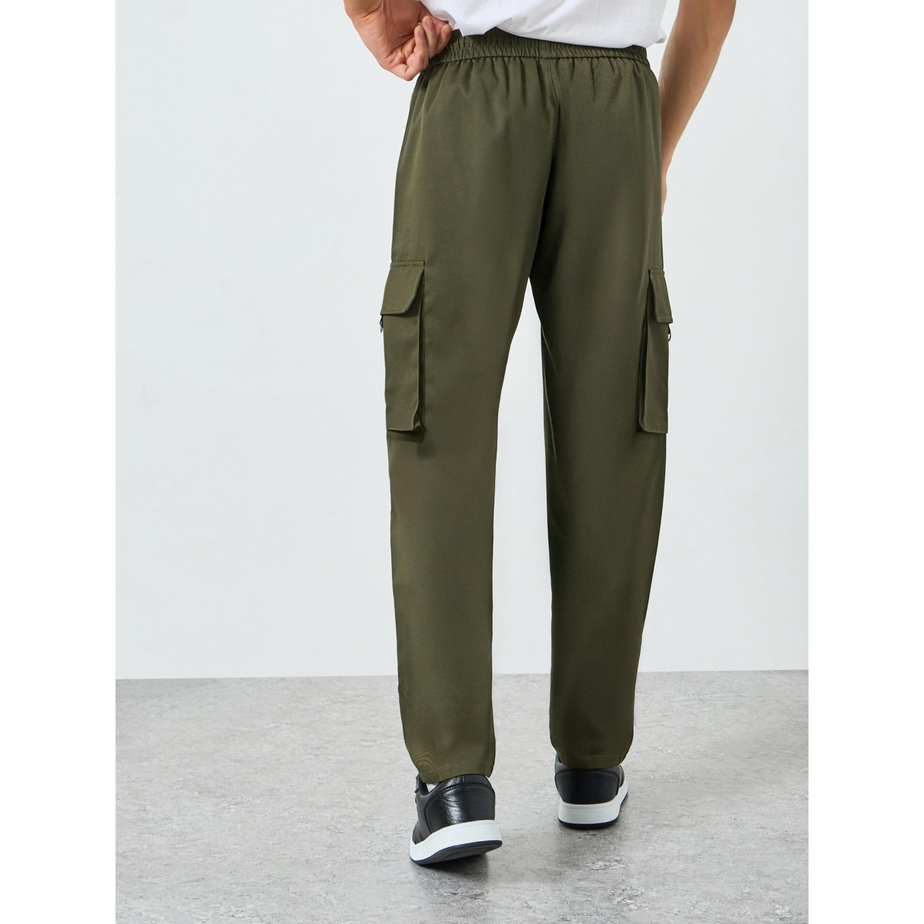 Take Two Men Khaki Pocket Cargo Pants with Drawstring-men-clothing-bottoms-joggers-image-5