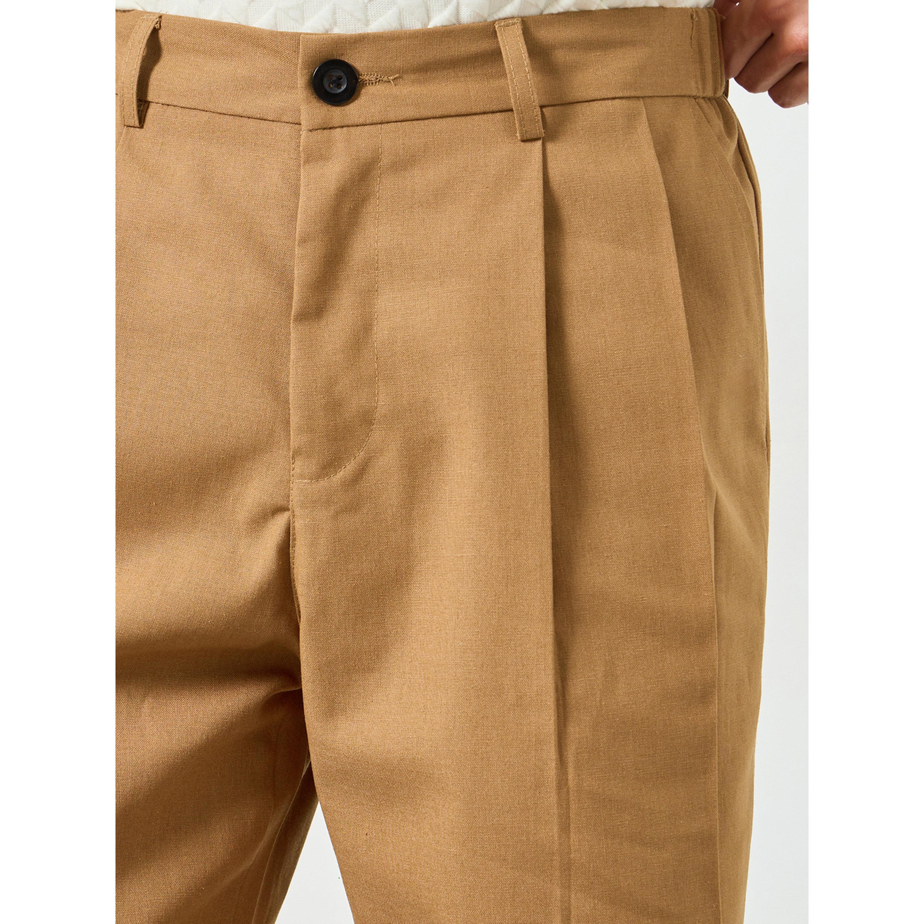 Take Two Men Brown Wide Leg Trousers-men-clothing-bottoms-joggers-image-3