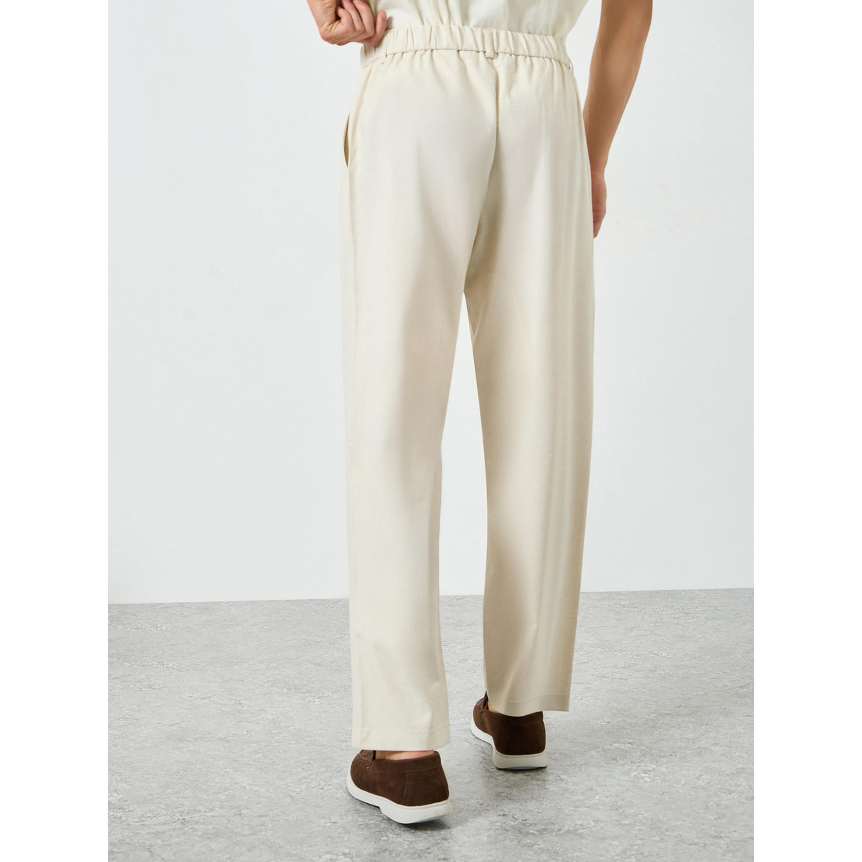 بنطال بكسرات وأرجل مستقيمة-men-clothing-bottoms-joggers-image-4