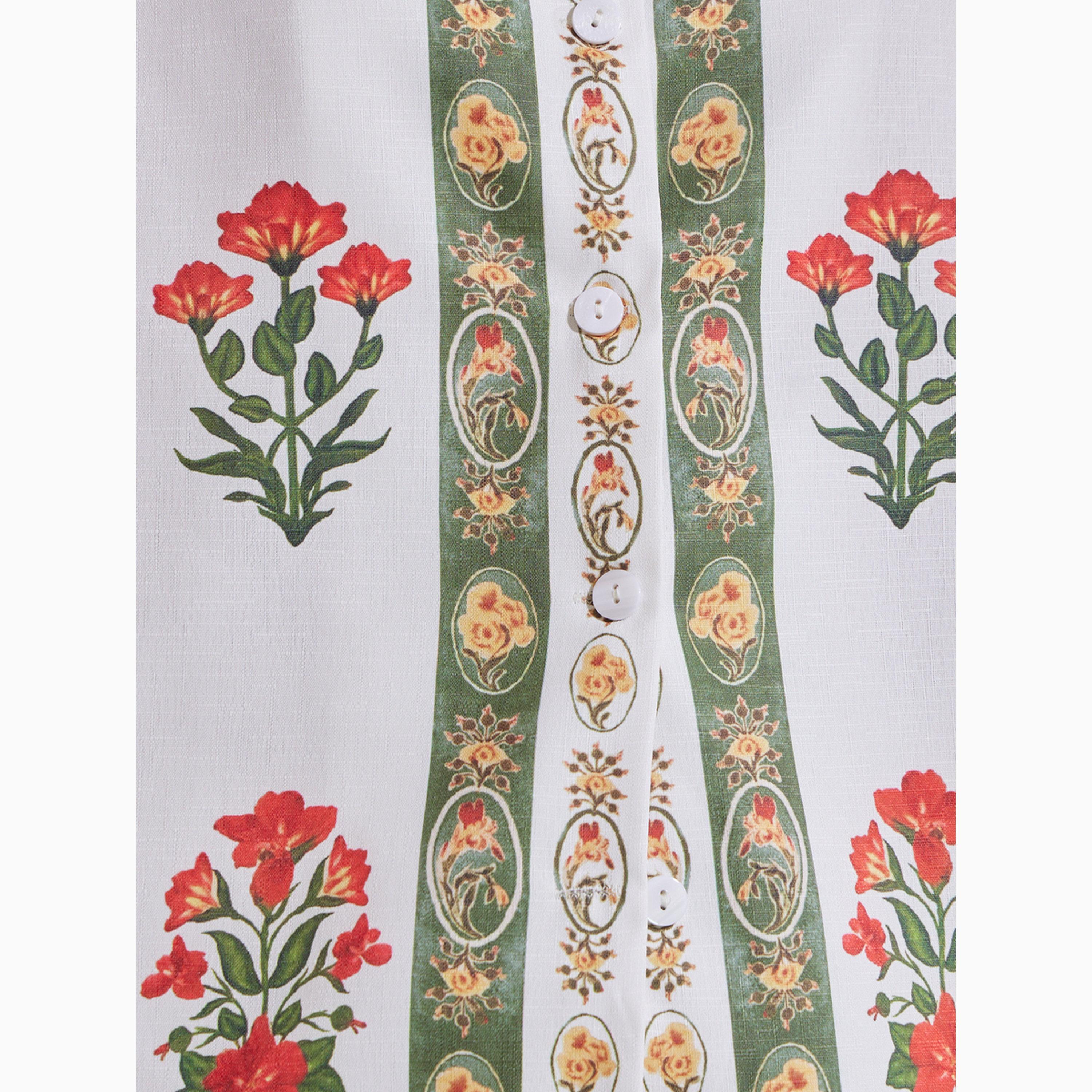 بلوزة بأكمام 3/4 ونقشة زهور أوف وايت-women-clothing-shirtsandblouses-shirts-image-5