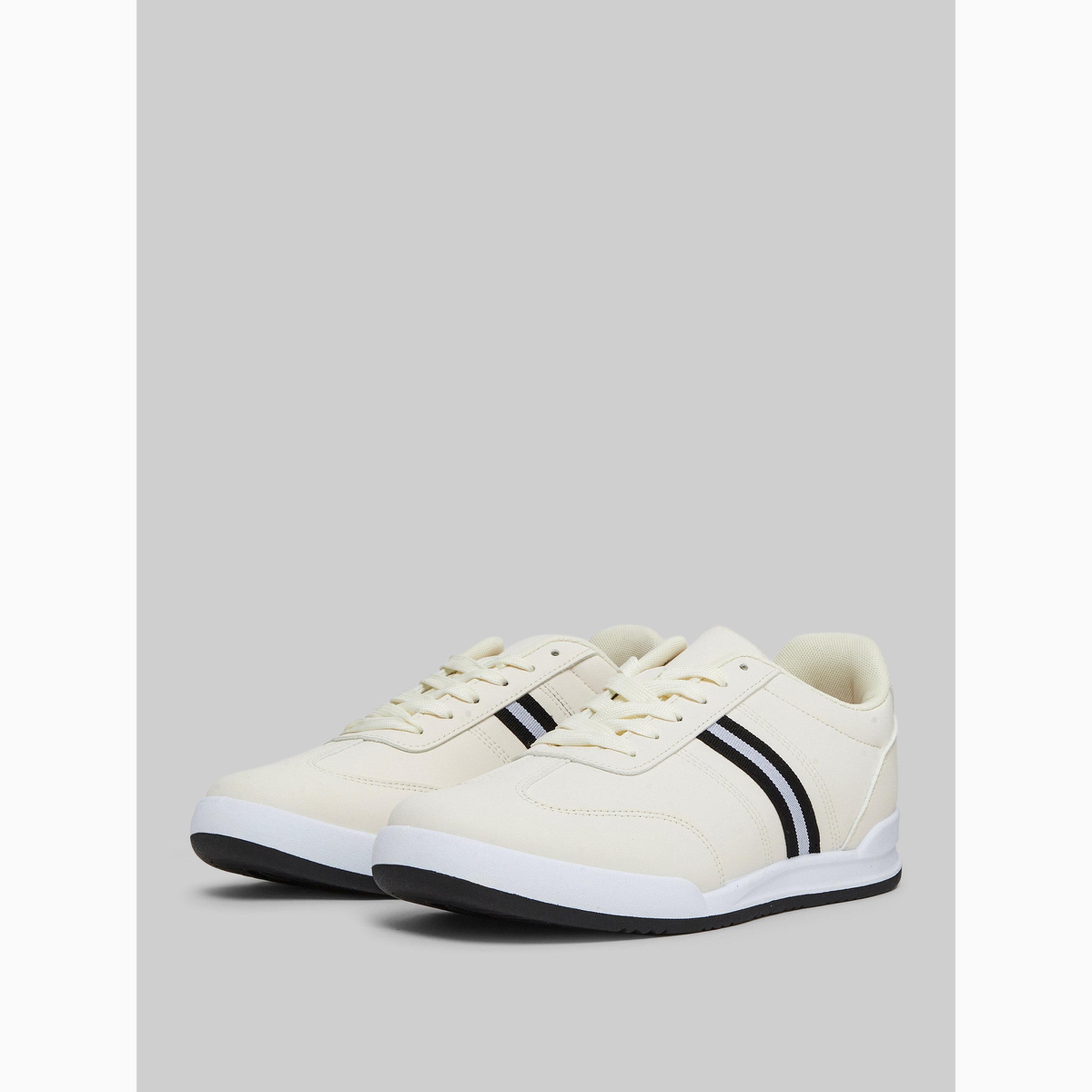 Styli Men Beige Lace-Up Sneakers-men-shoes-sneakers-image-1
