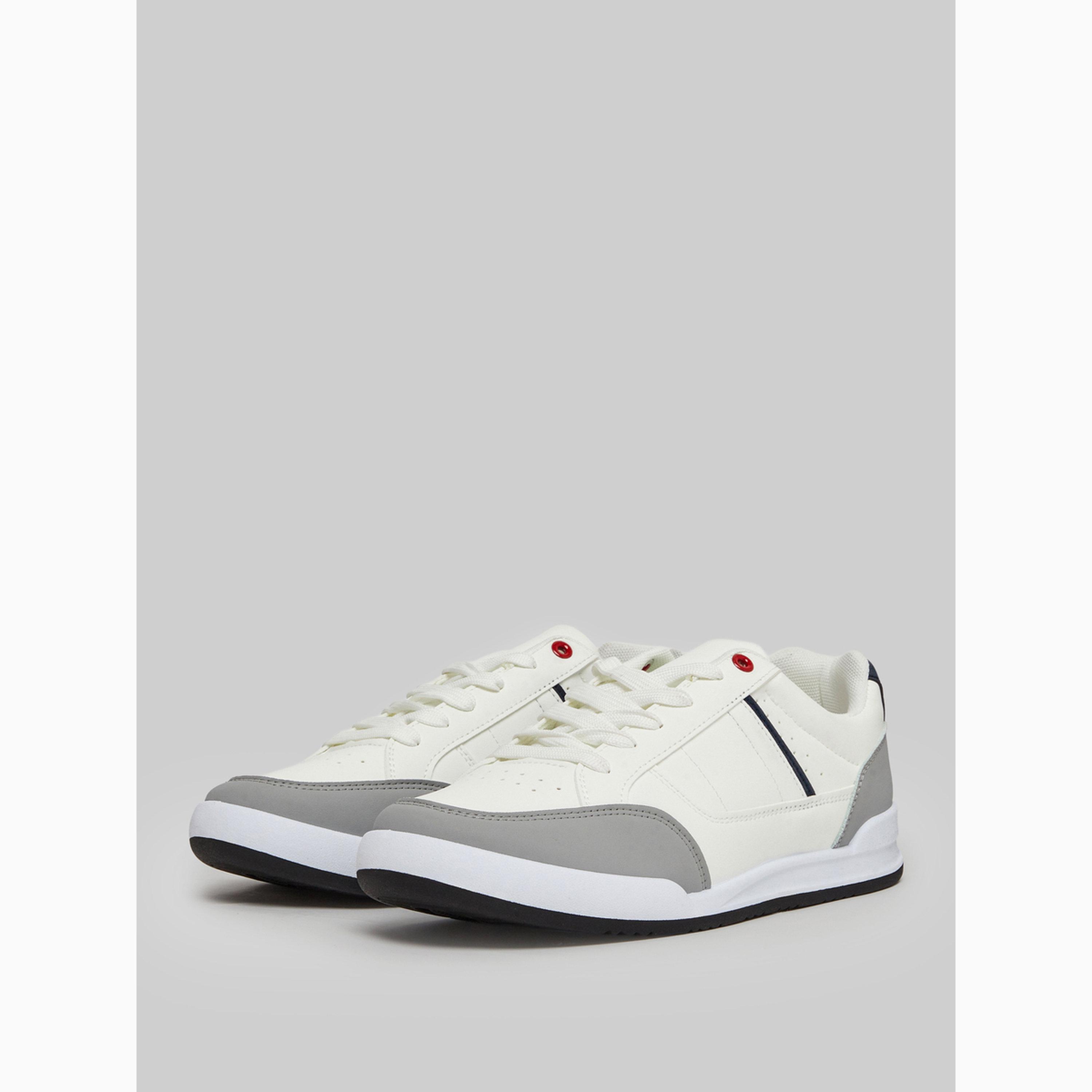 Styli Men Off White Contrast Detail Sneakers-men-shoes-sneakers-image-1