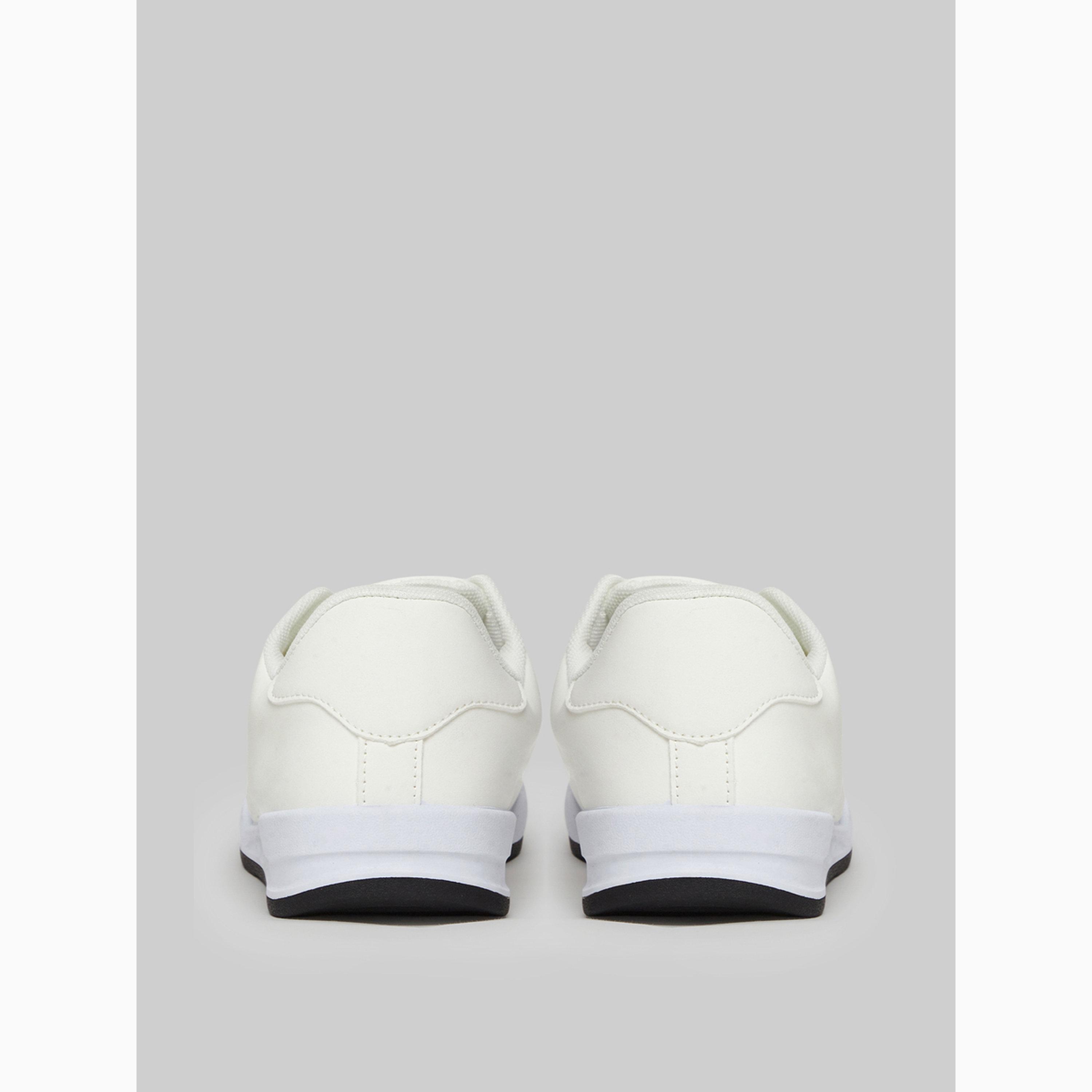 Styli Men Off White Perforated Sneakers-men-shoes-sneakers-image-4