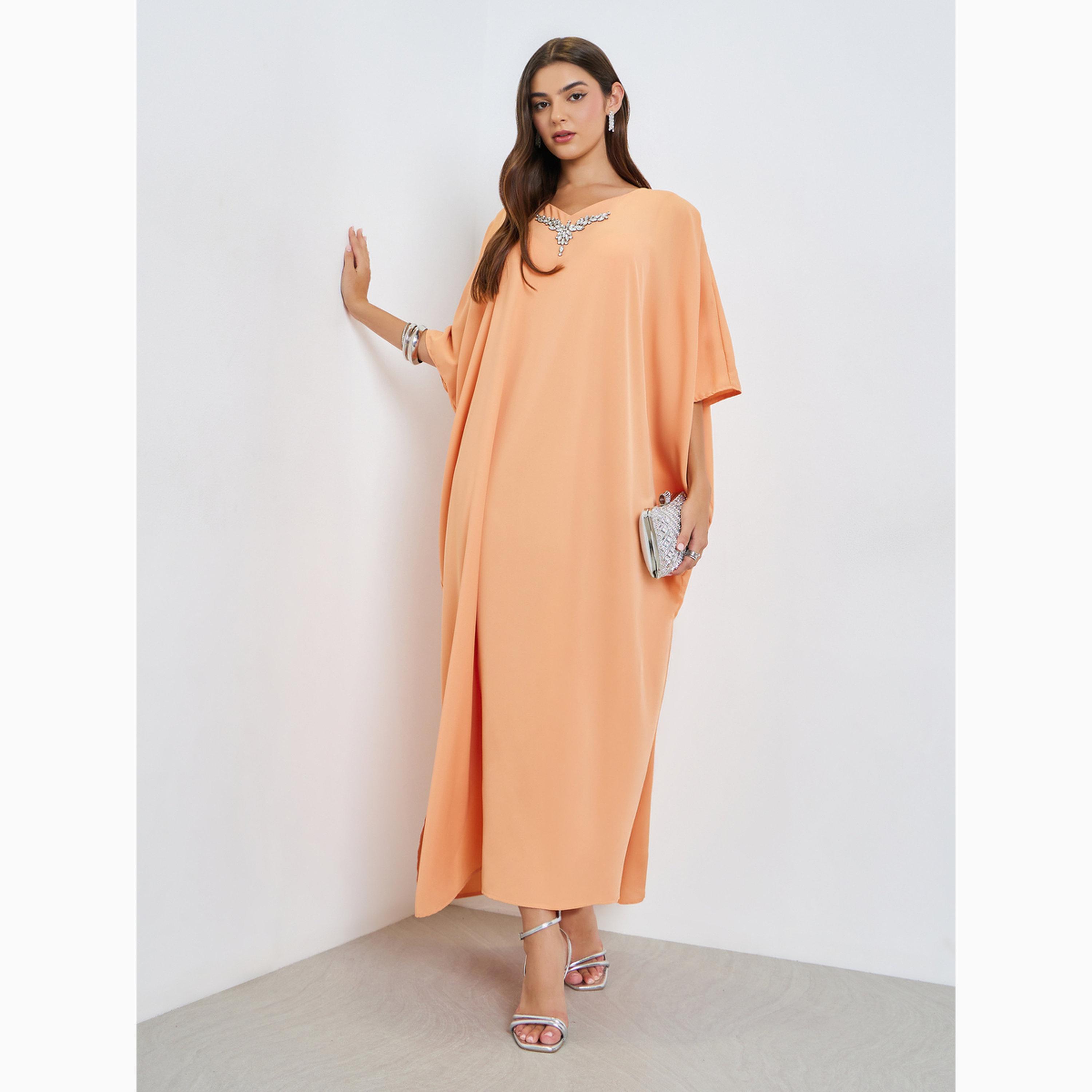 قفطان فضفاض مزين-women-arabicclothing-kaftan-image-1