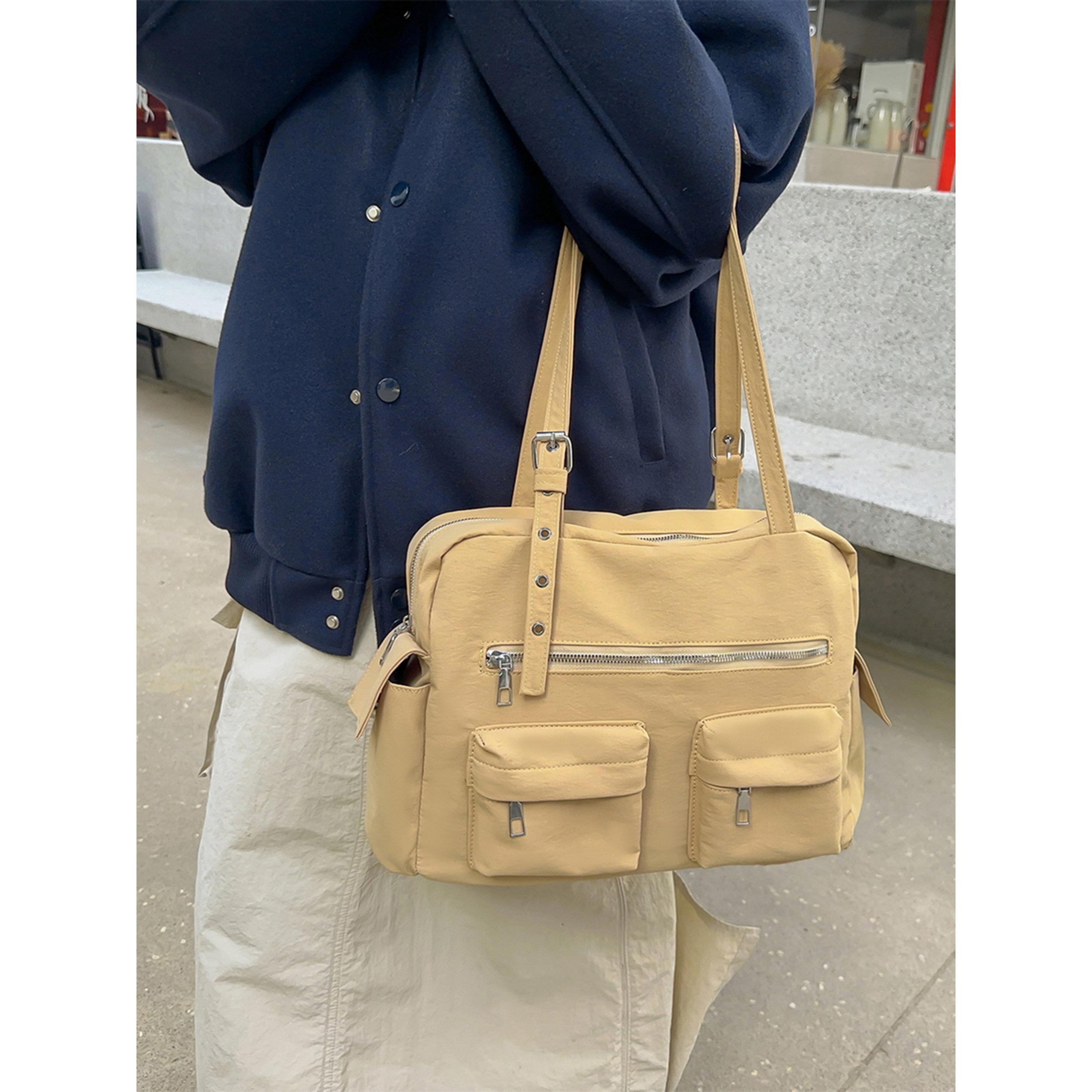 Take Two Beige Zip Pocket Double Strap Shoulder Bag-women-bagsandwallets-handbags-image-2