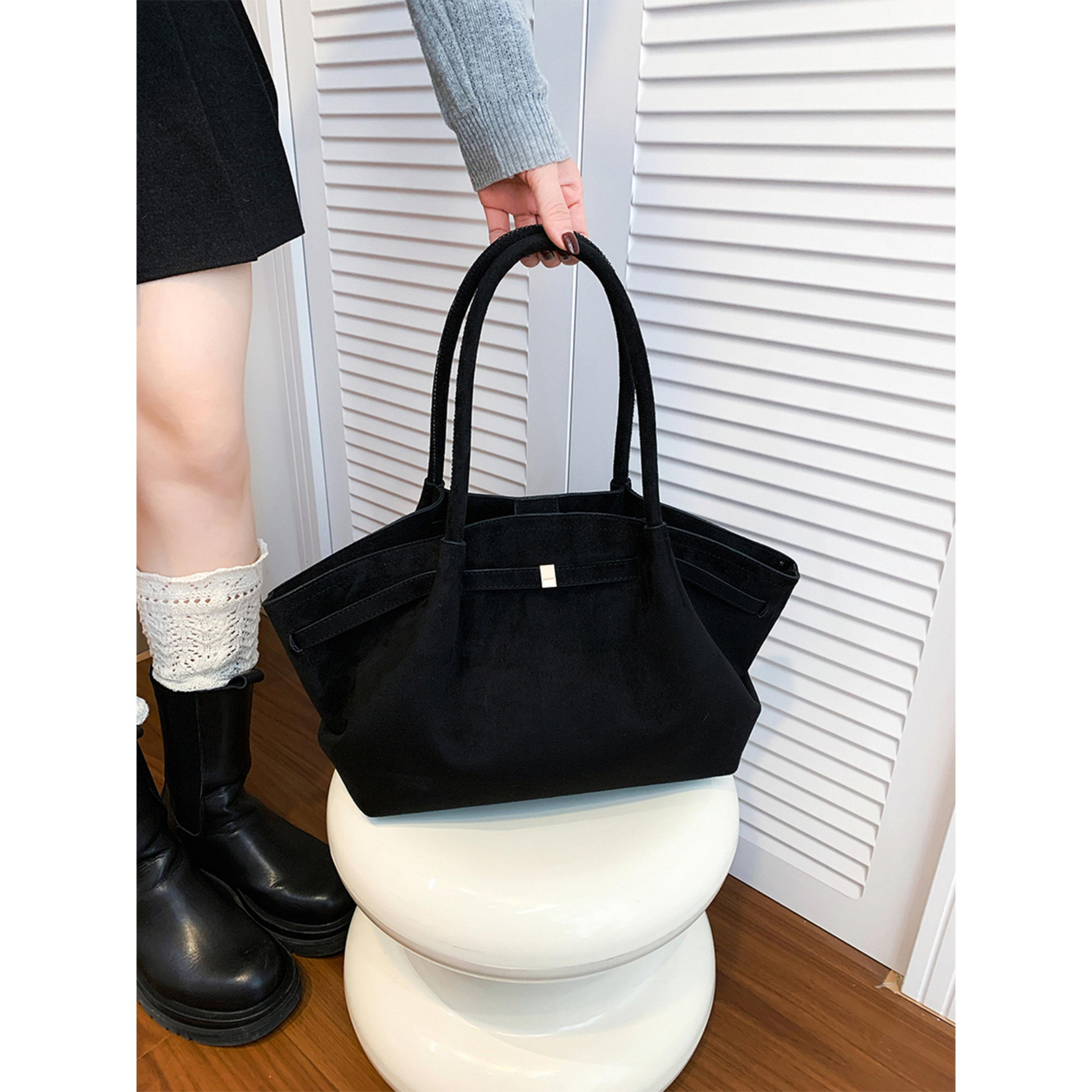 شنطة كتف بحمالة مزدوجة بمظهر شمواه-women-bagsandwallets-handbags-image-6