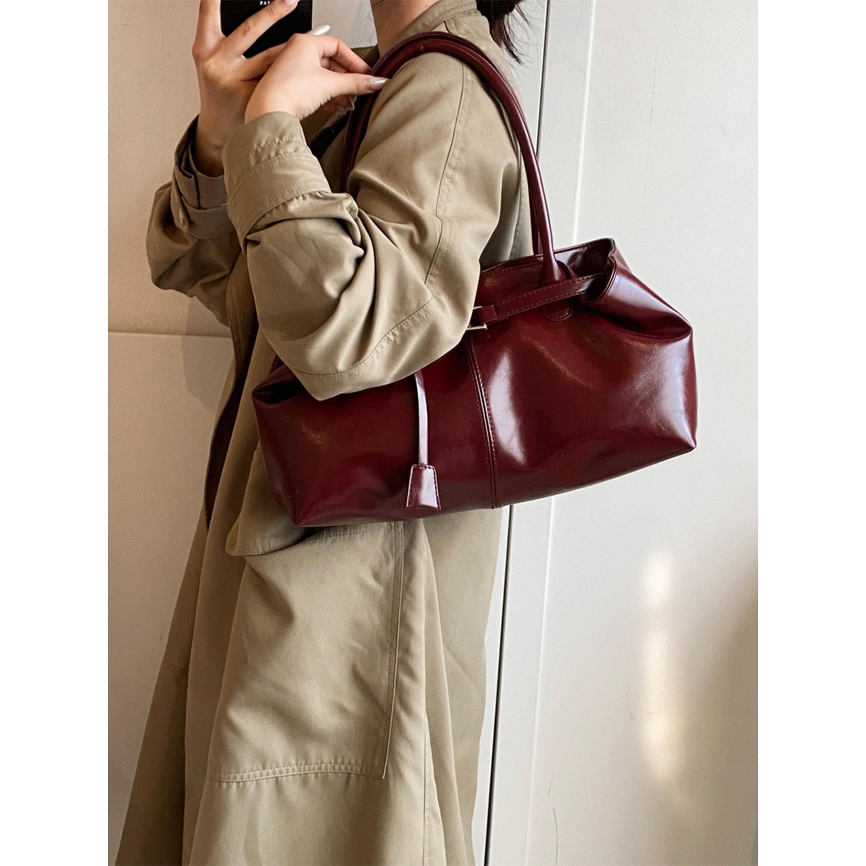 Take Two Burgundy Double Strap Shoulder Bag-women-bagsandwallets-handbags-image-3